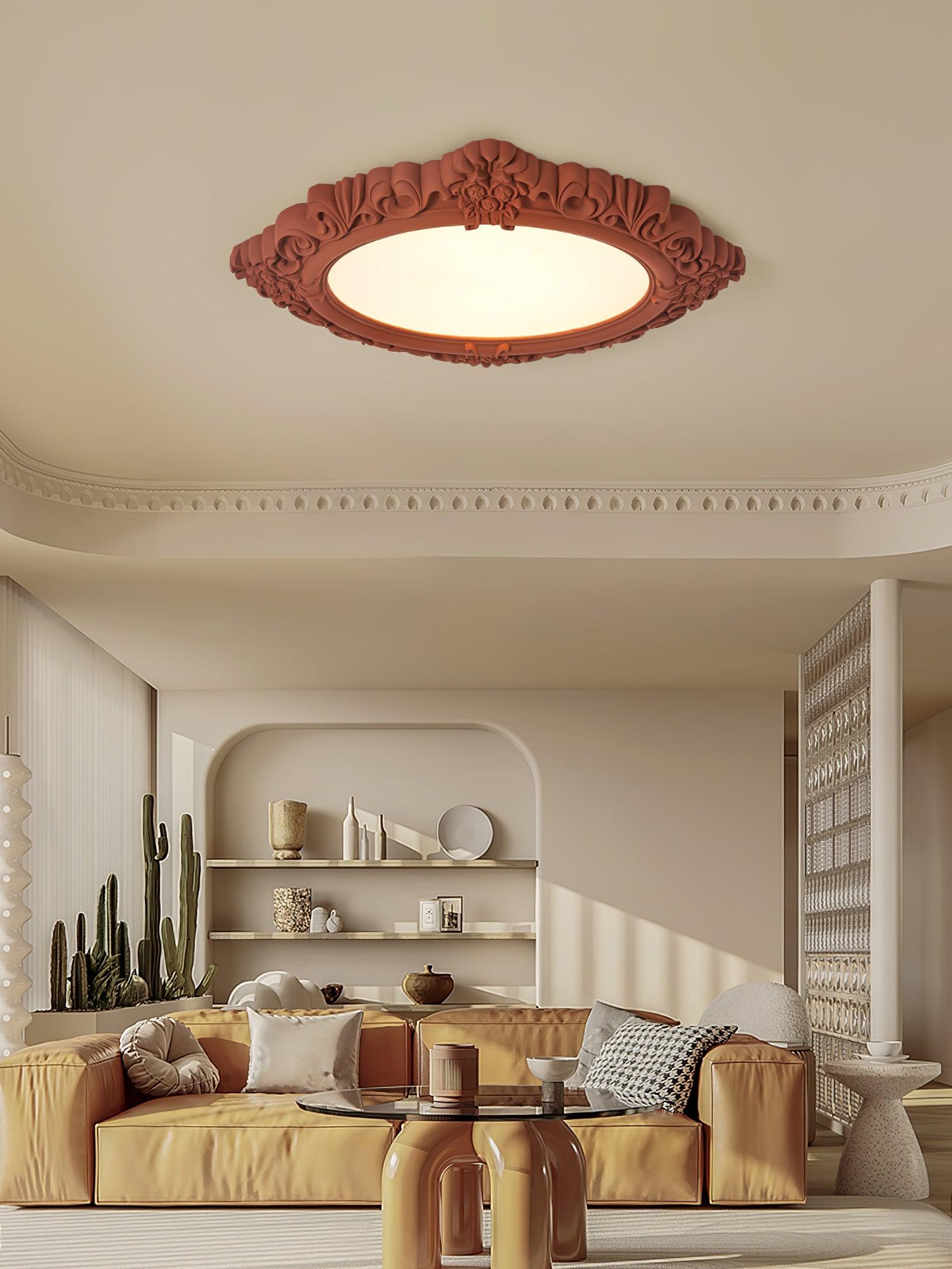 Sculpted Resin Ceiling Lamp - Cueteks