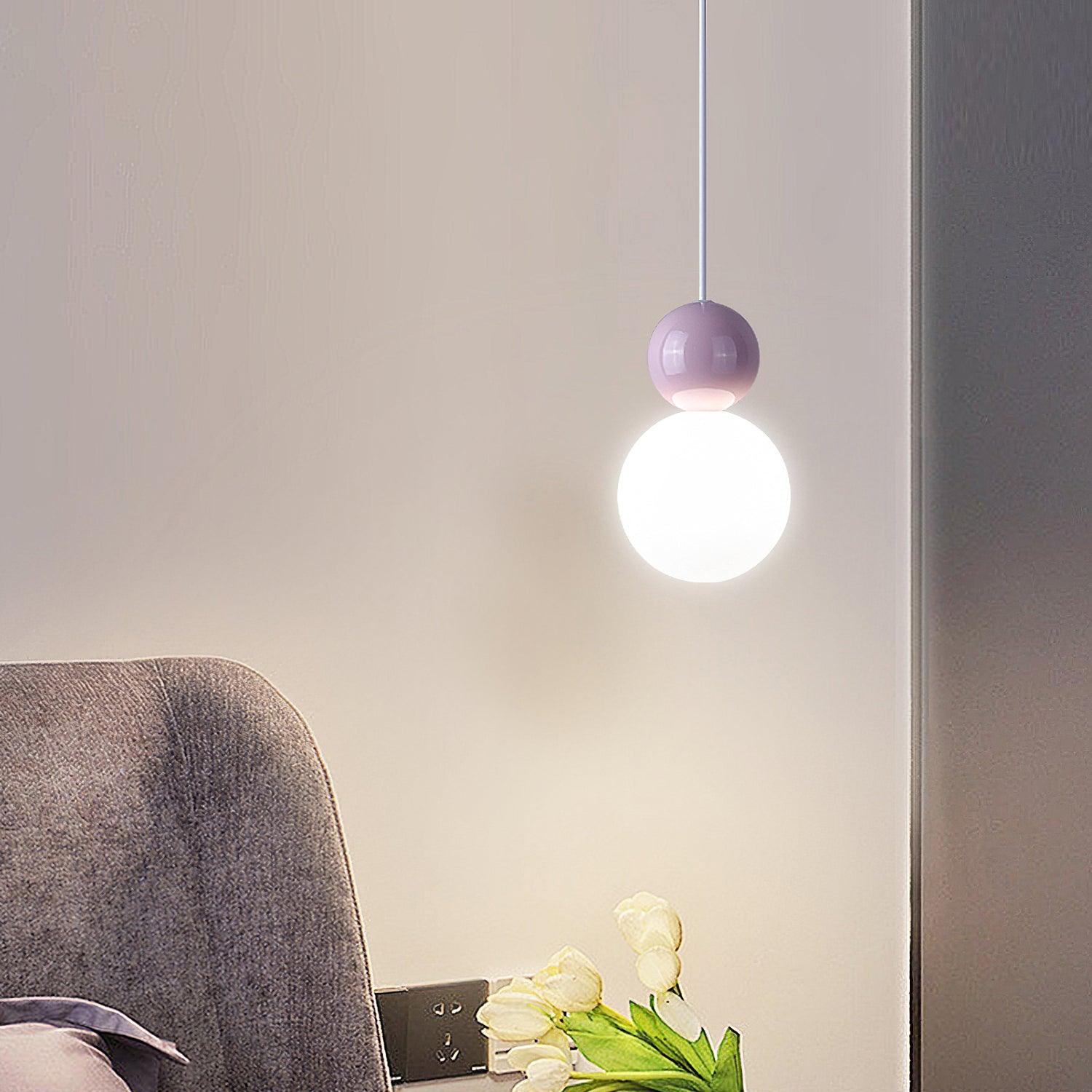 Acrylic Two Ball Pendant Light - Cueteks