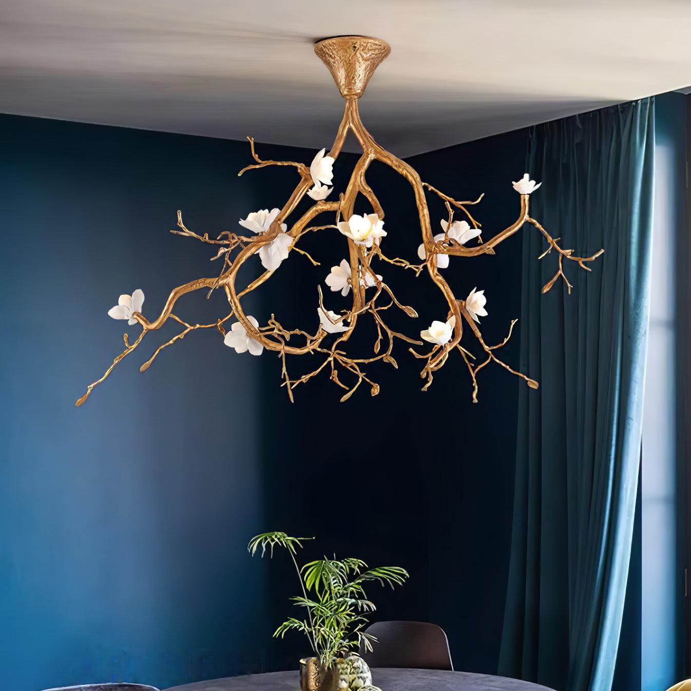 Tree Branches Flower Ceiling Lamp - Cueteks