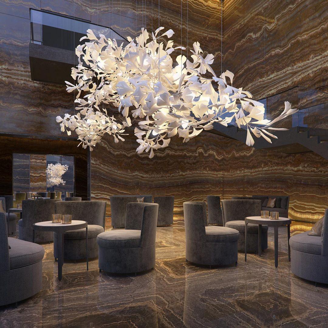 Gingko Chandelier C - Cueteks