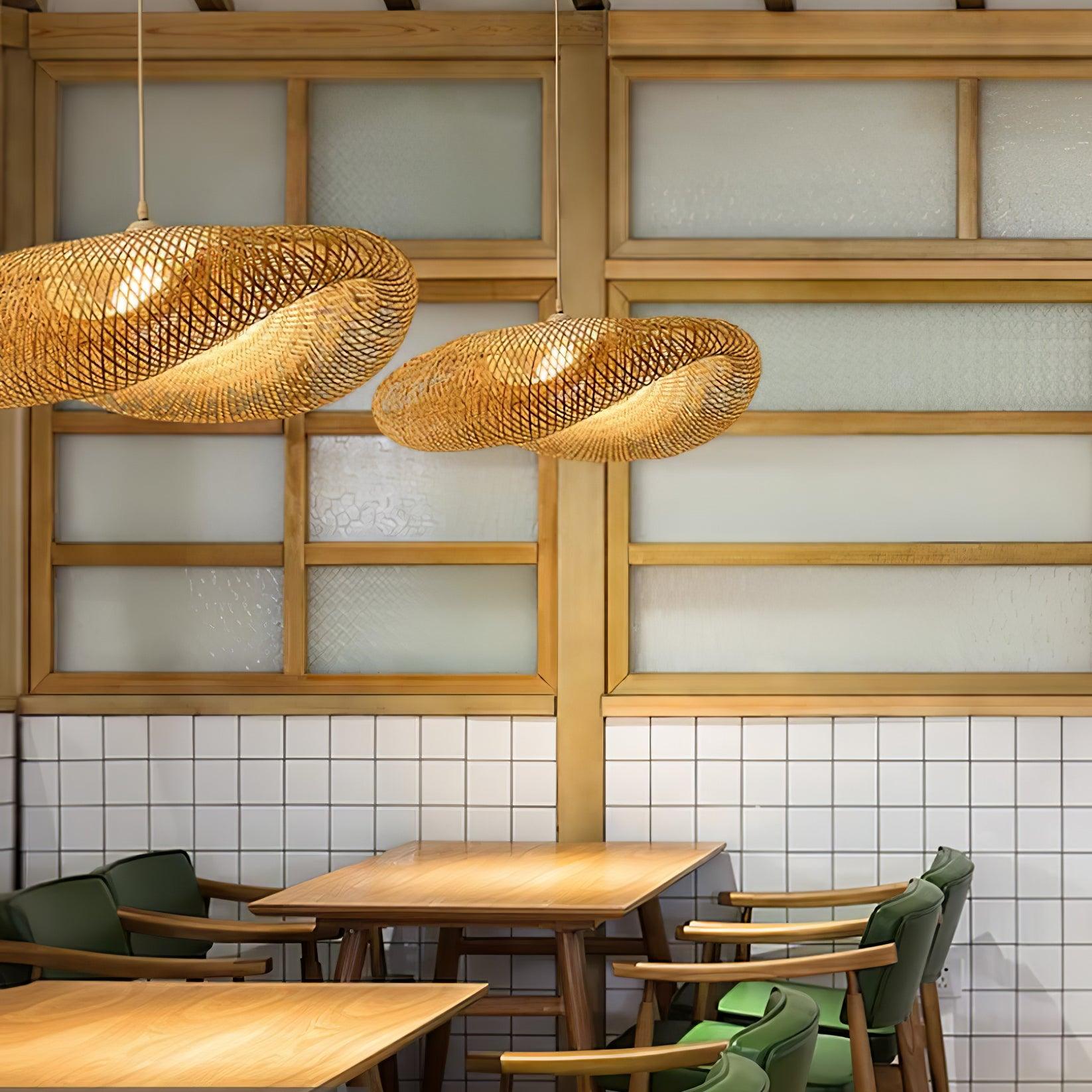 Bamboo Weaving Pendant Lamp - Cueteks