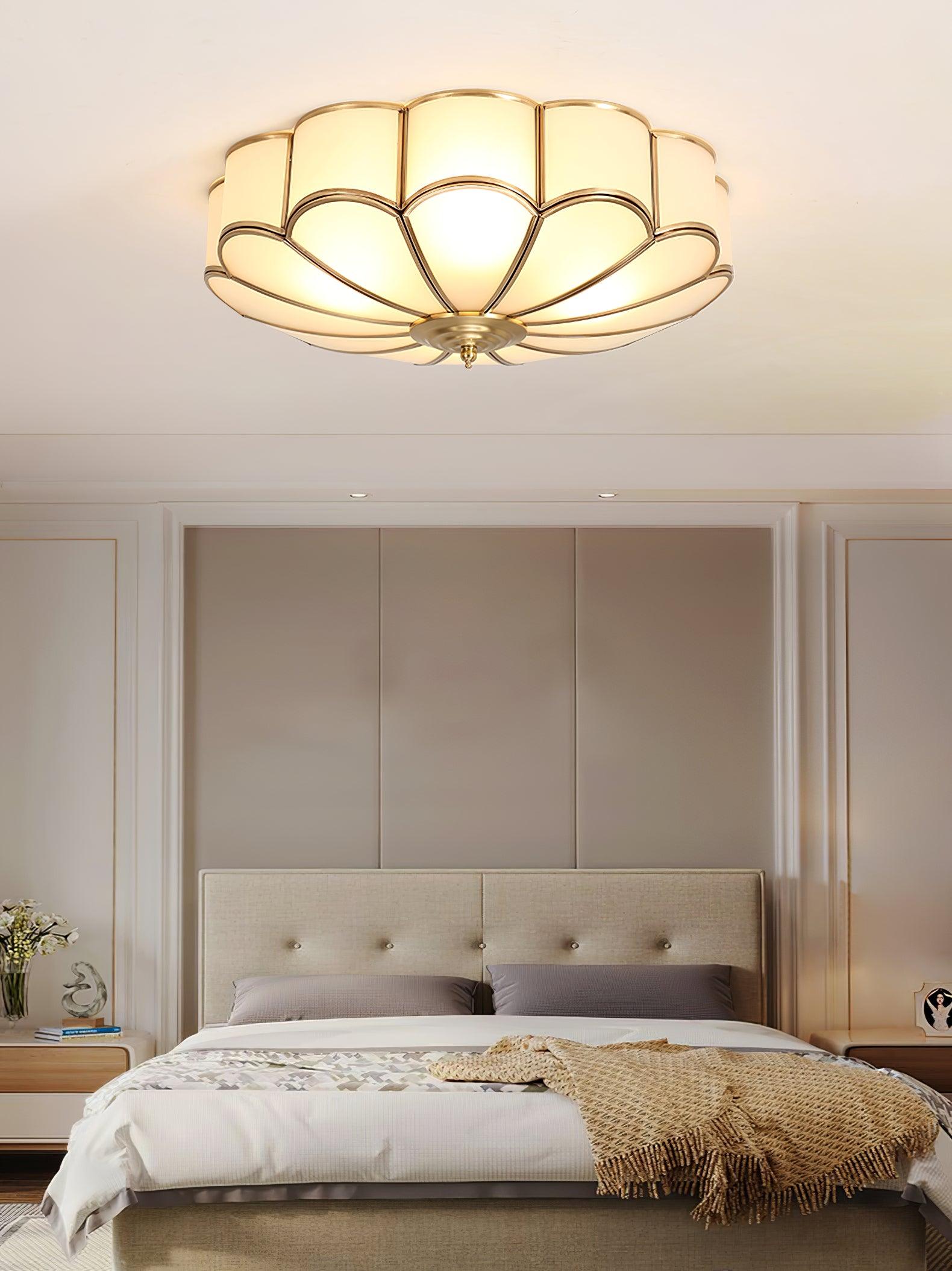 Flower Shape Glass Recessed Ceiling Light - Cueteks