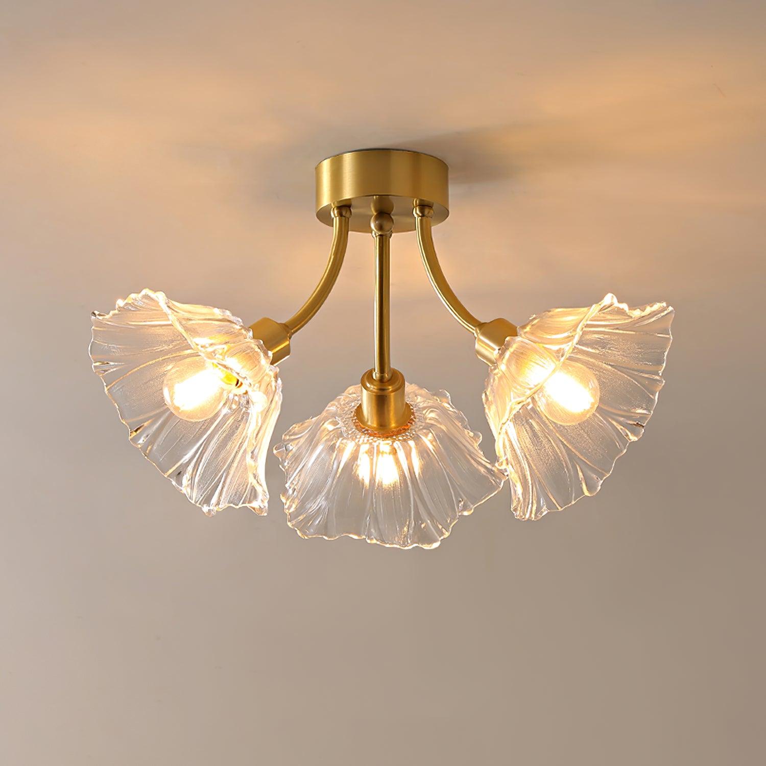 Kalin Flower Glass Ceiling Lamp - Cueteks