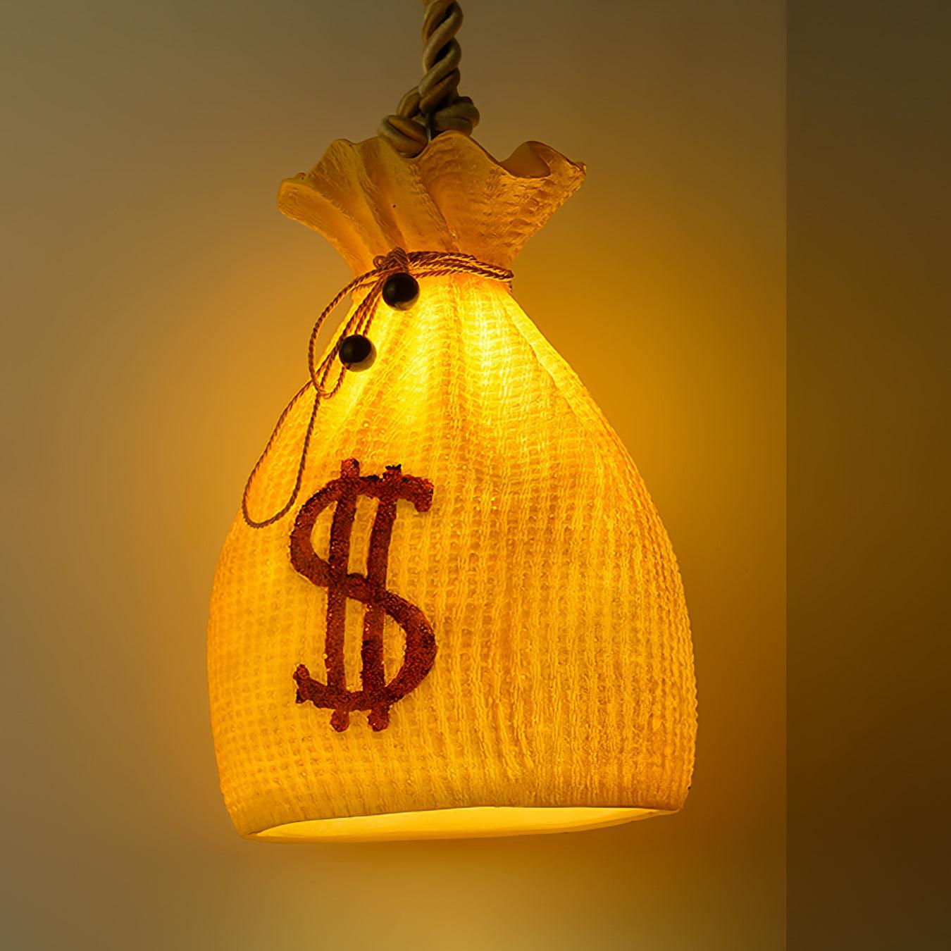 Prosperity Pouch Resin Pendant Lamp - Cueteks