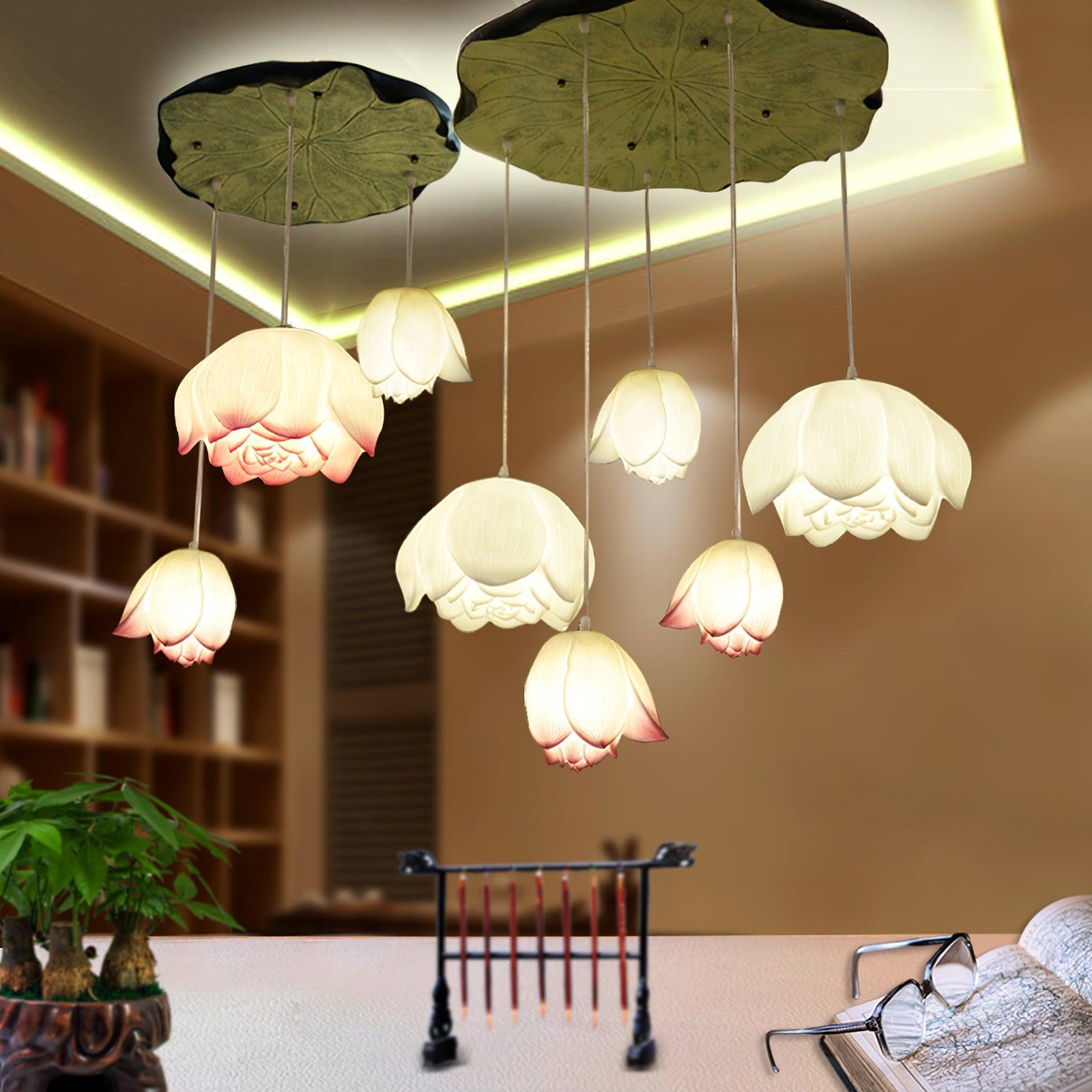 Lotus Chandelier - Cueteks