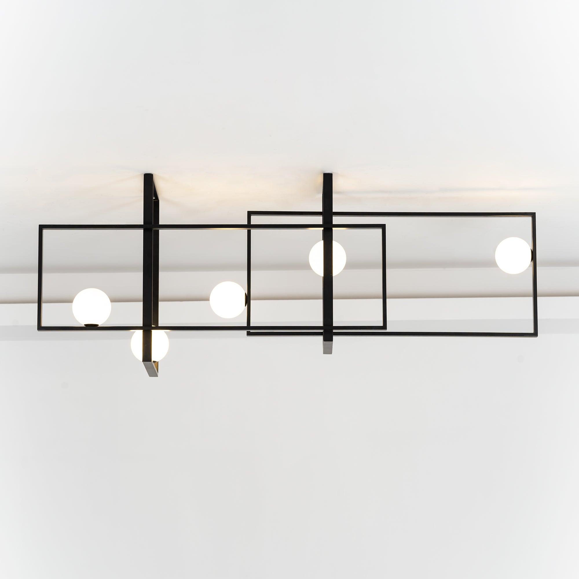 Mondrian Glass Ceiling Light - Cueteks