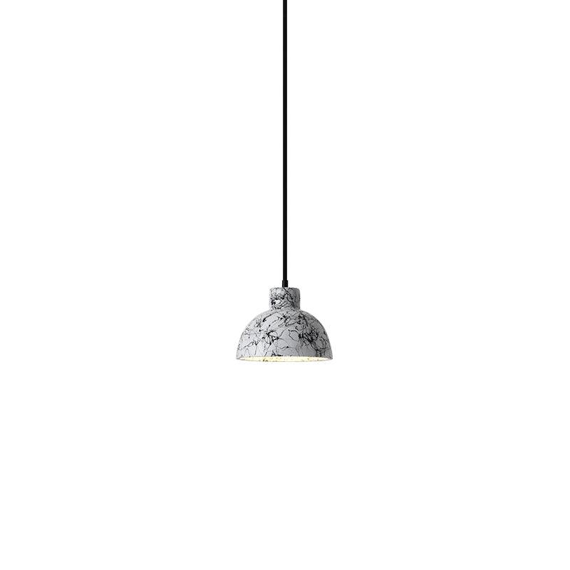 White patterned Hubble bell shade with a broad opening and short upper neck