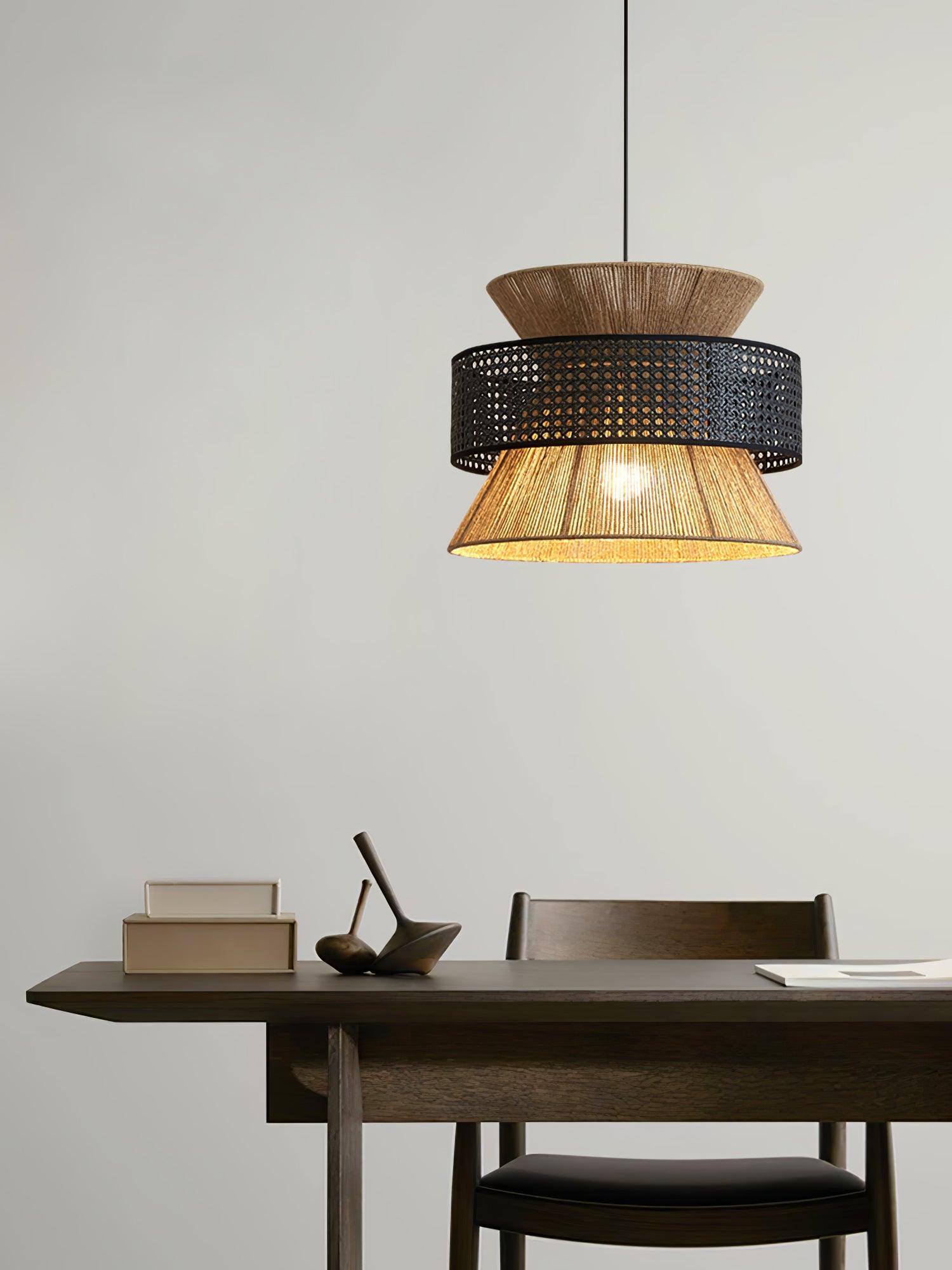 Rattan Bamboo Pendant Lamp - Cueteks