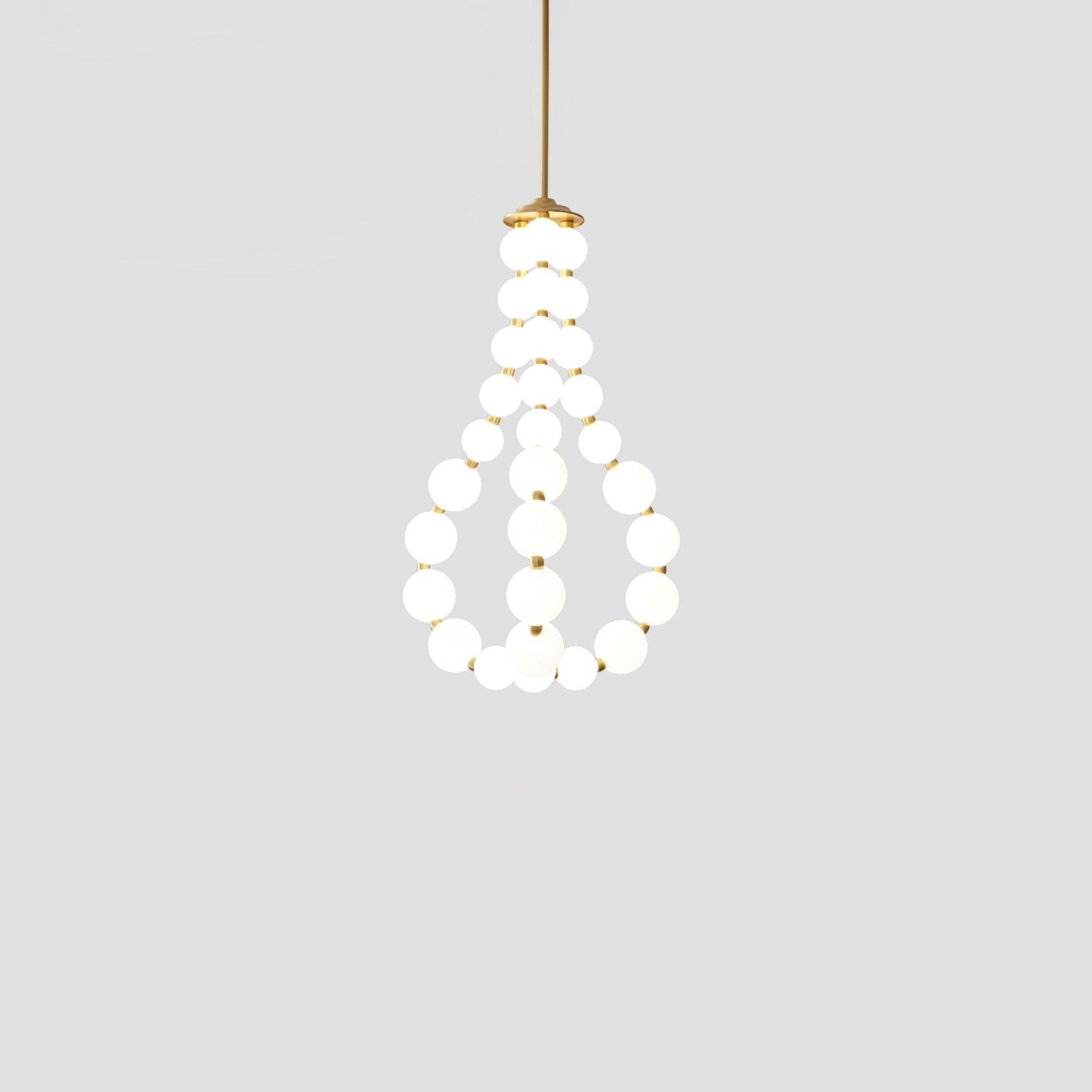 Acrylic Pearl Necklace Chandelier - Cueteks
