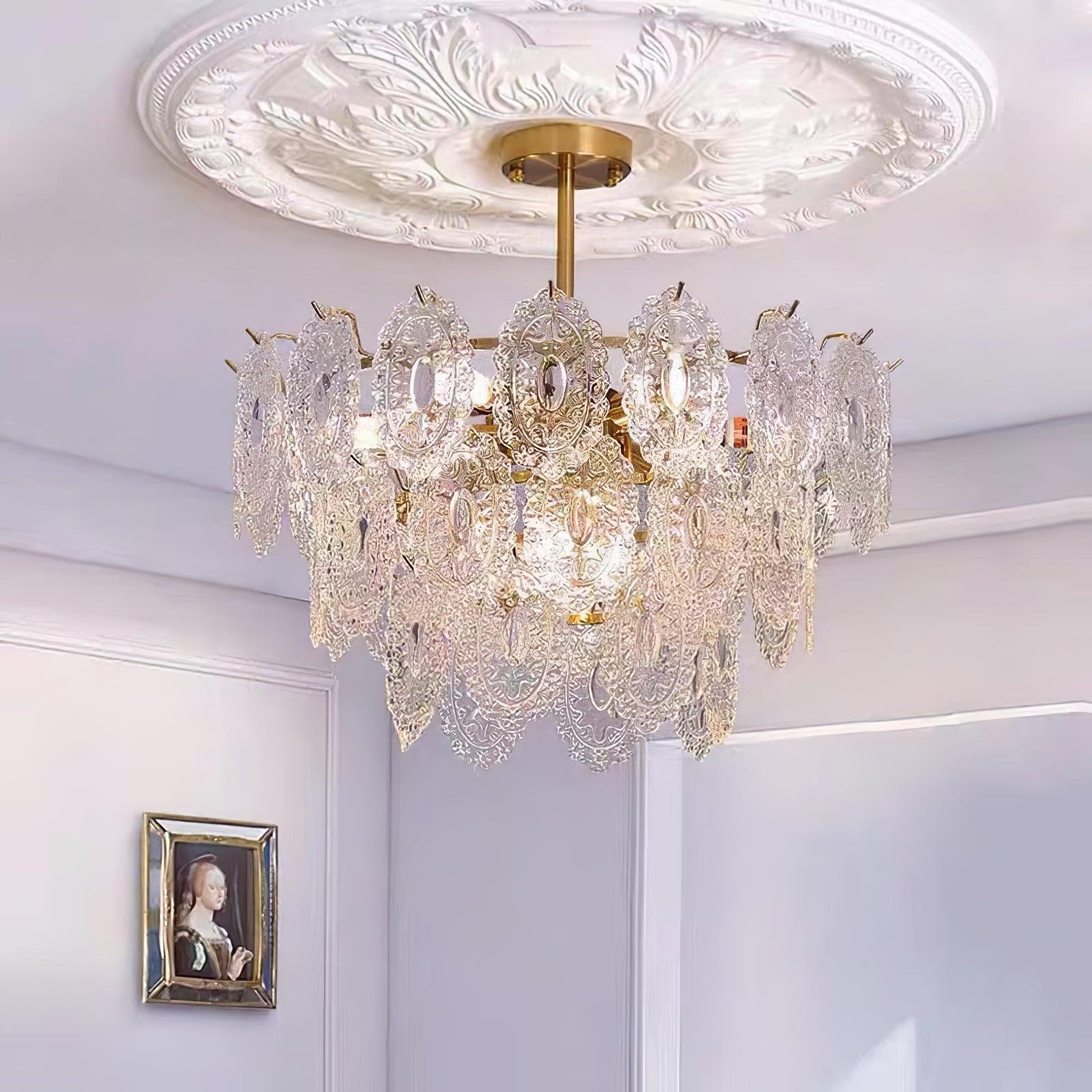 Wave Glass Chandelier - Cueteks