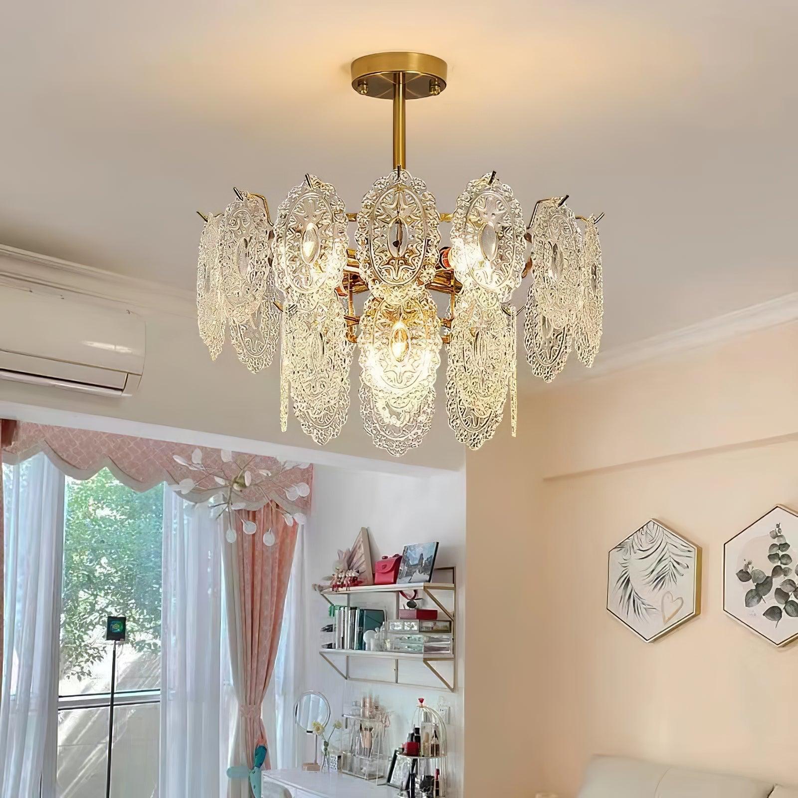 Wave Glass Chandelier - Cueteks