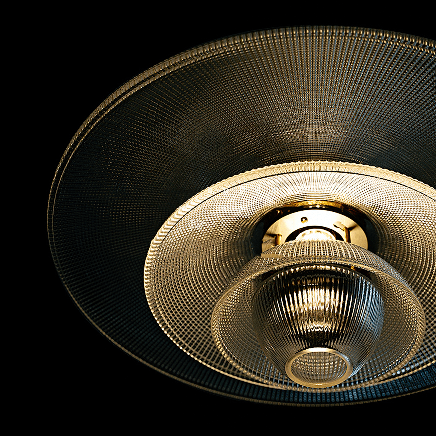 Grid Glass Pendant Light - Cueteks
