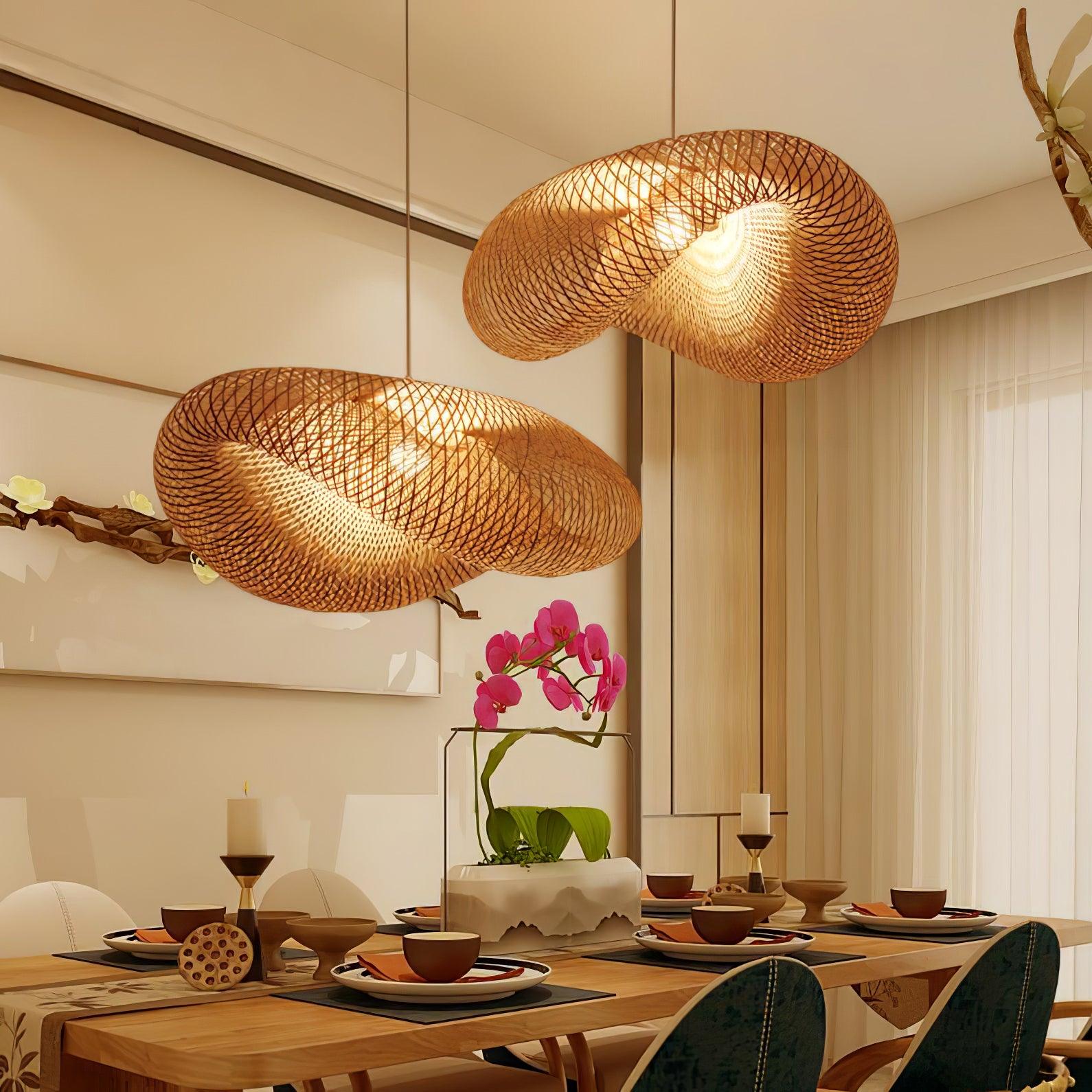 Bamboo Weaving Pendant Lamp - Cueteks