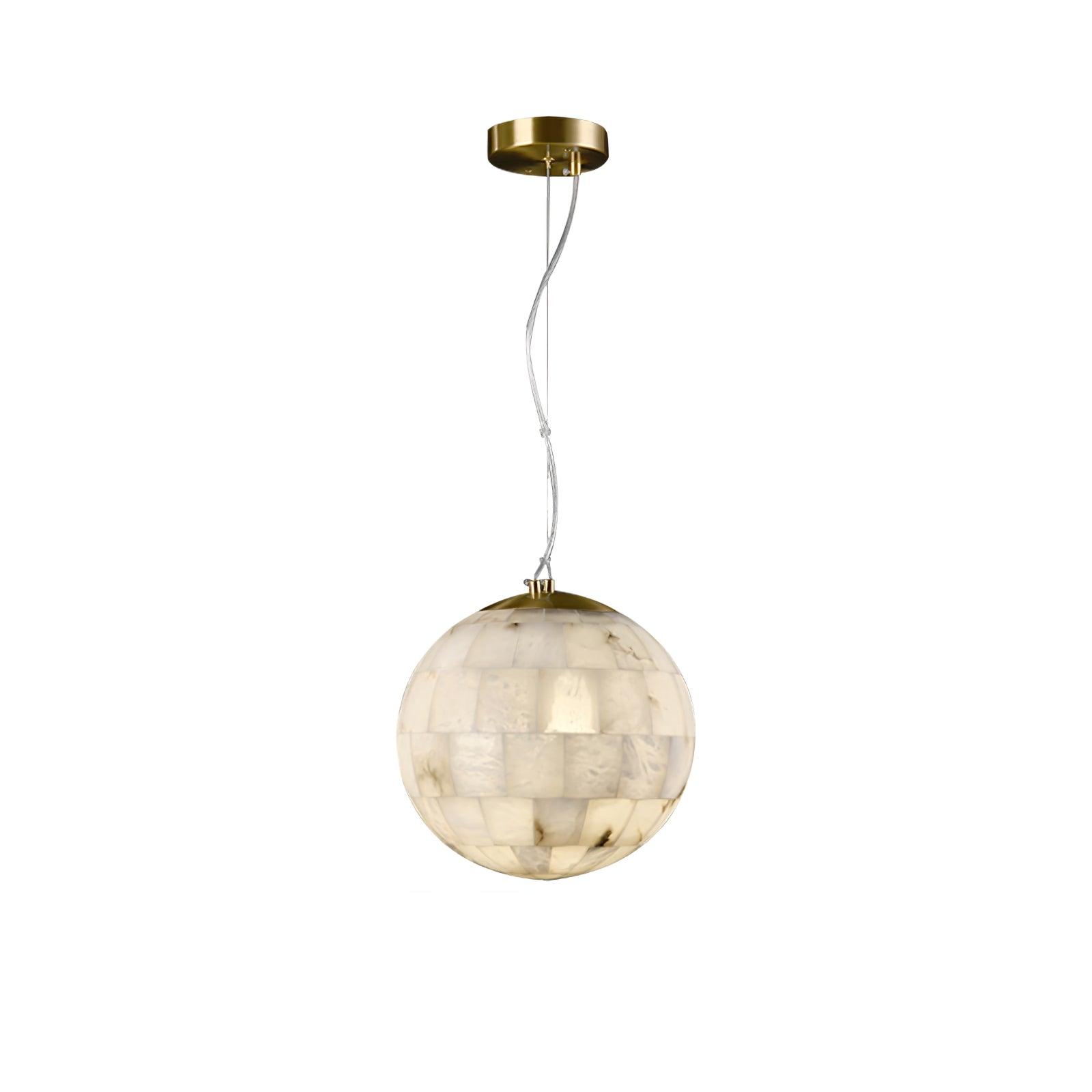 Alabaster Ball Pendant Light - Cueteks