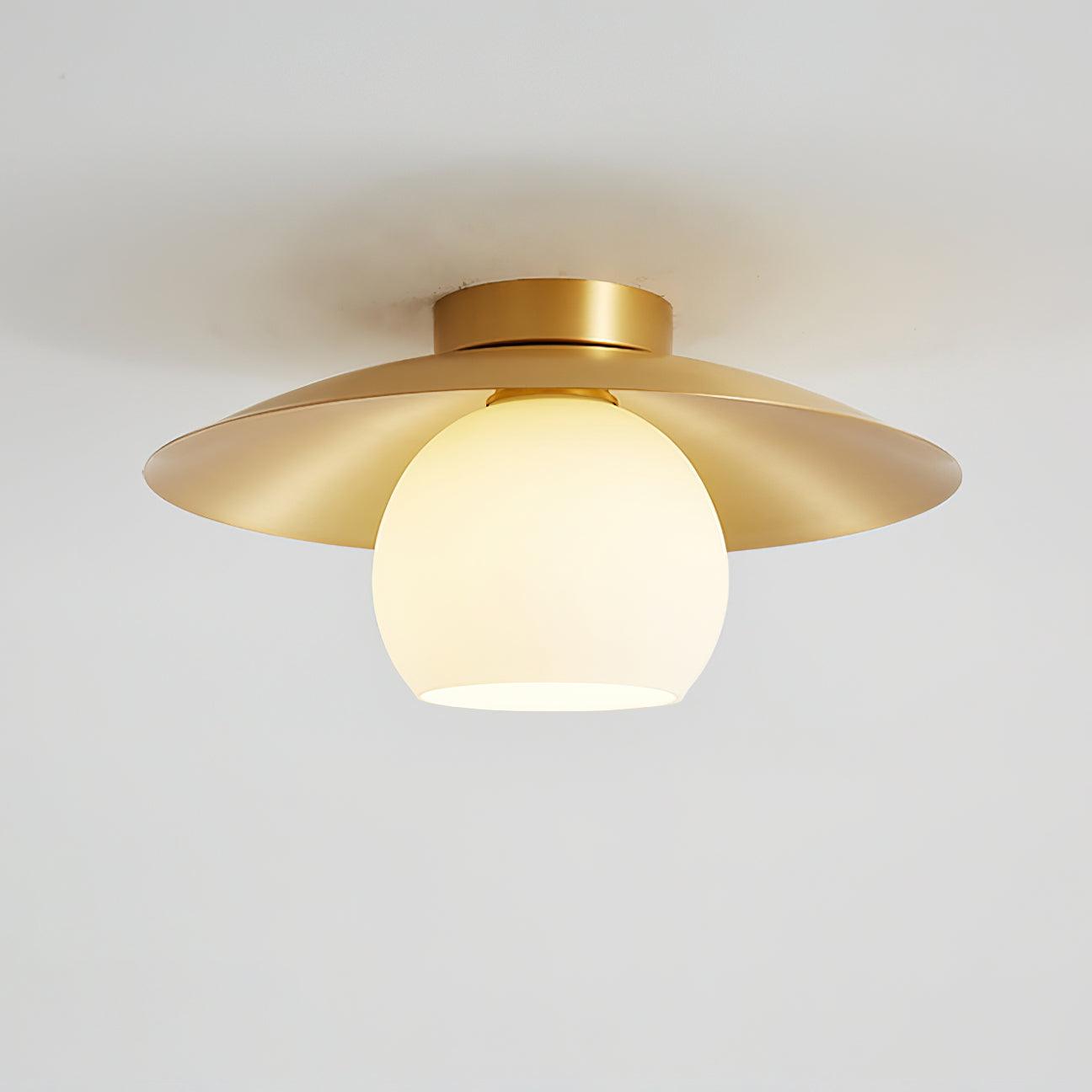 Brass Cap Ceiling Lamp - Cueteks