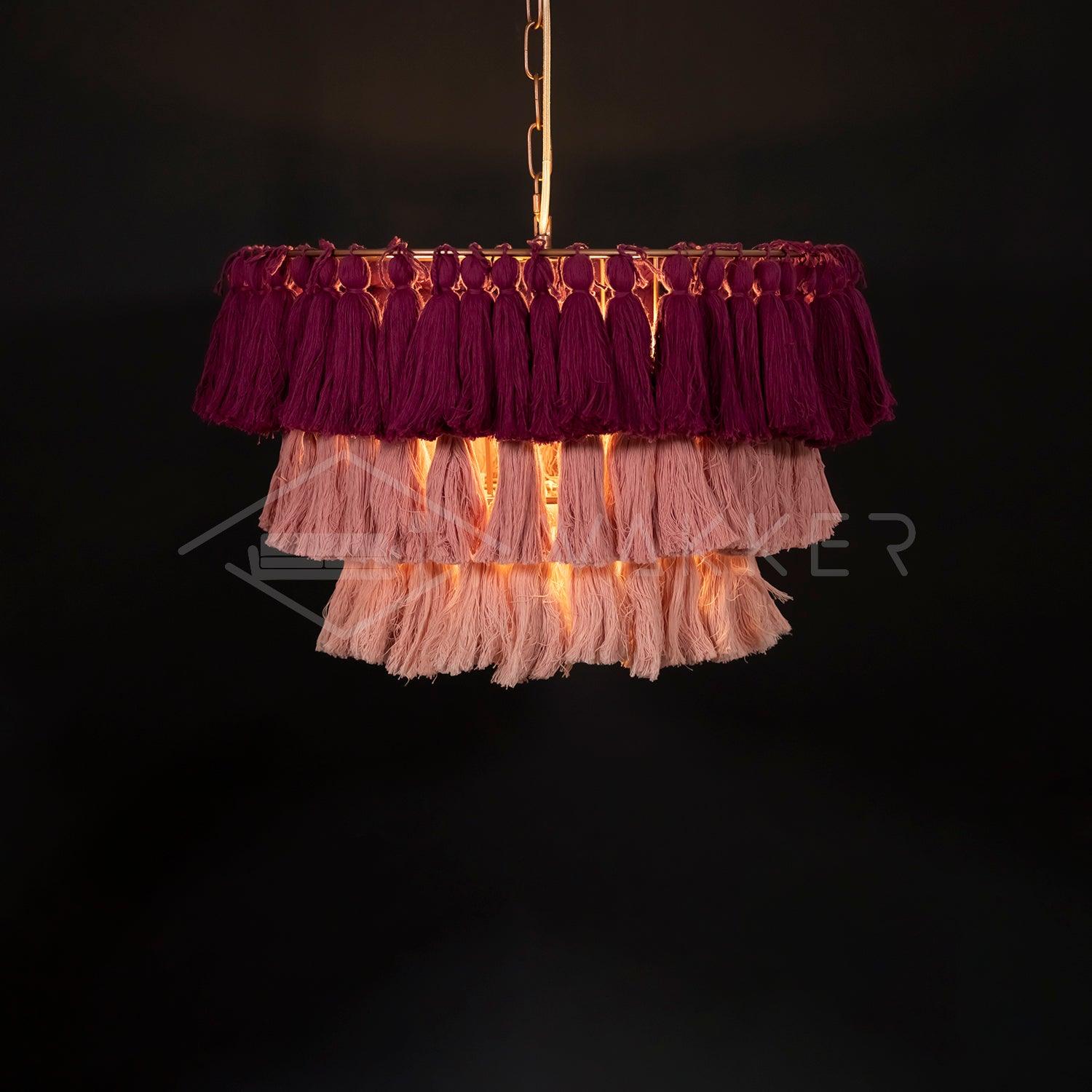 Fela Tassel Chandelier - Cueteks