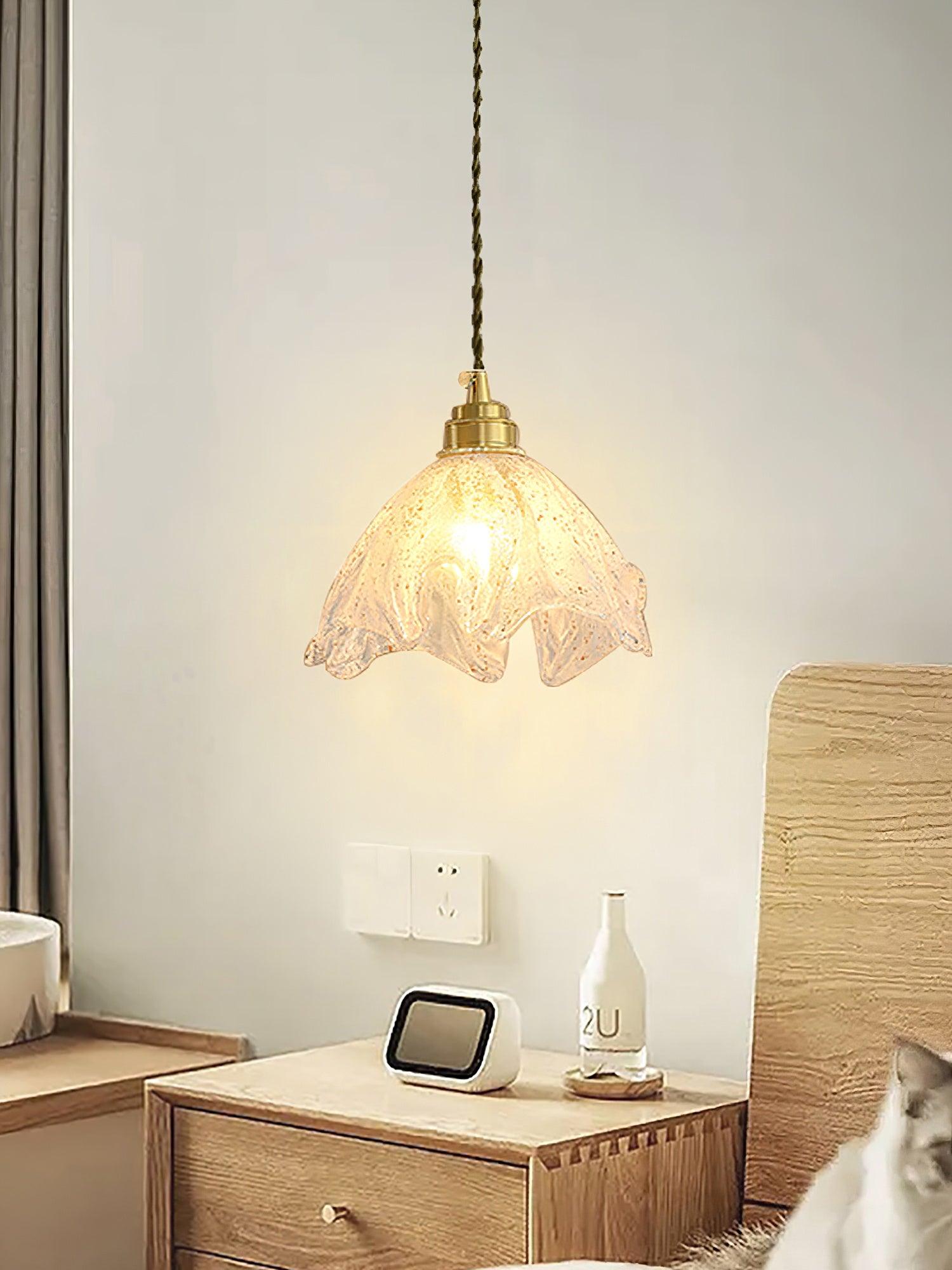 Lotus Crystal Small Pendant Light - Cueteks