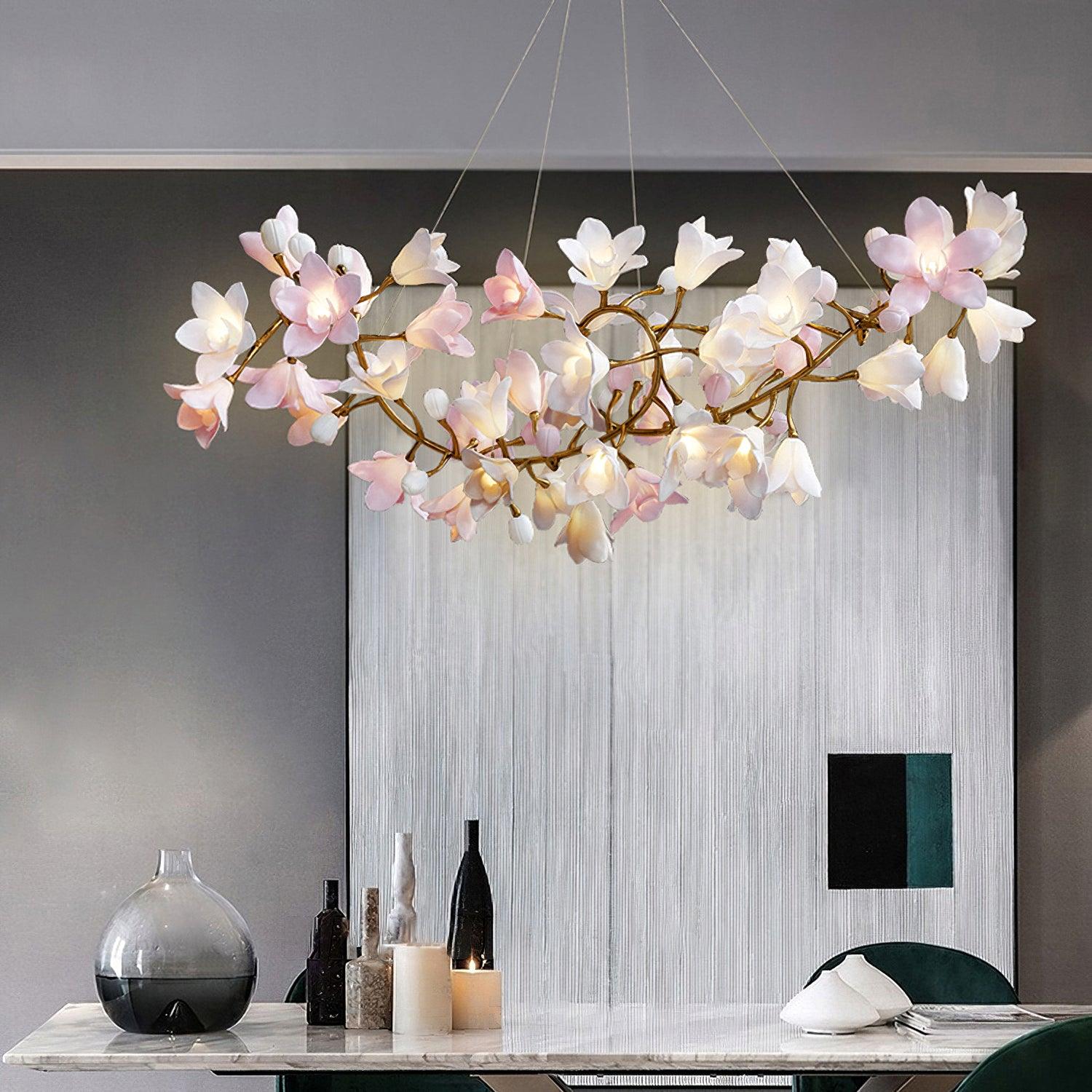Circular Blossom Chandelier - Cueteks