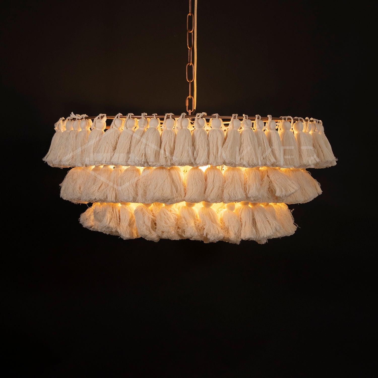 Fela Tassel Chandelier - Cueteks