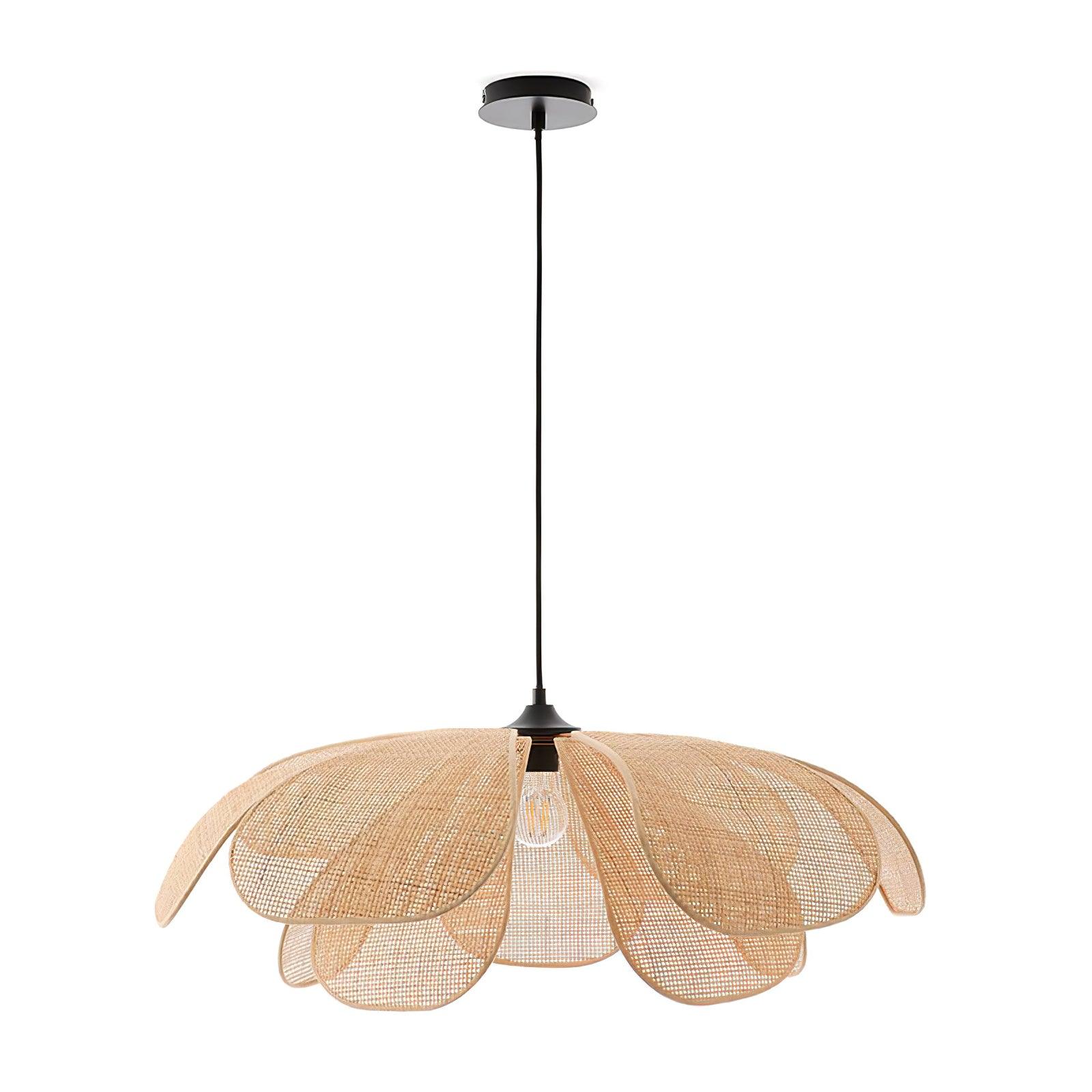 Rattan Petal Pendant Lamp - Cueteks