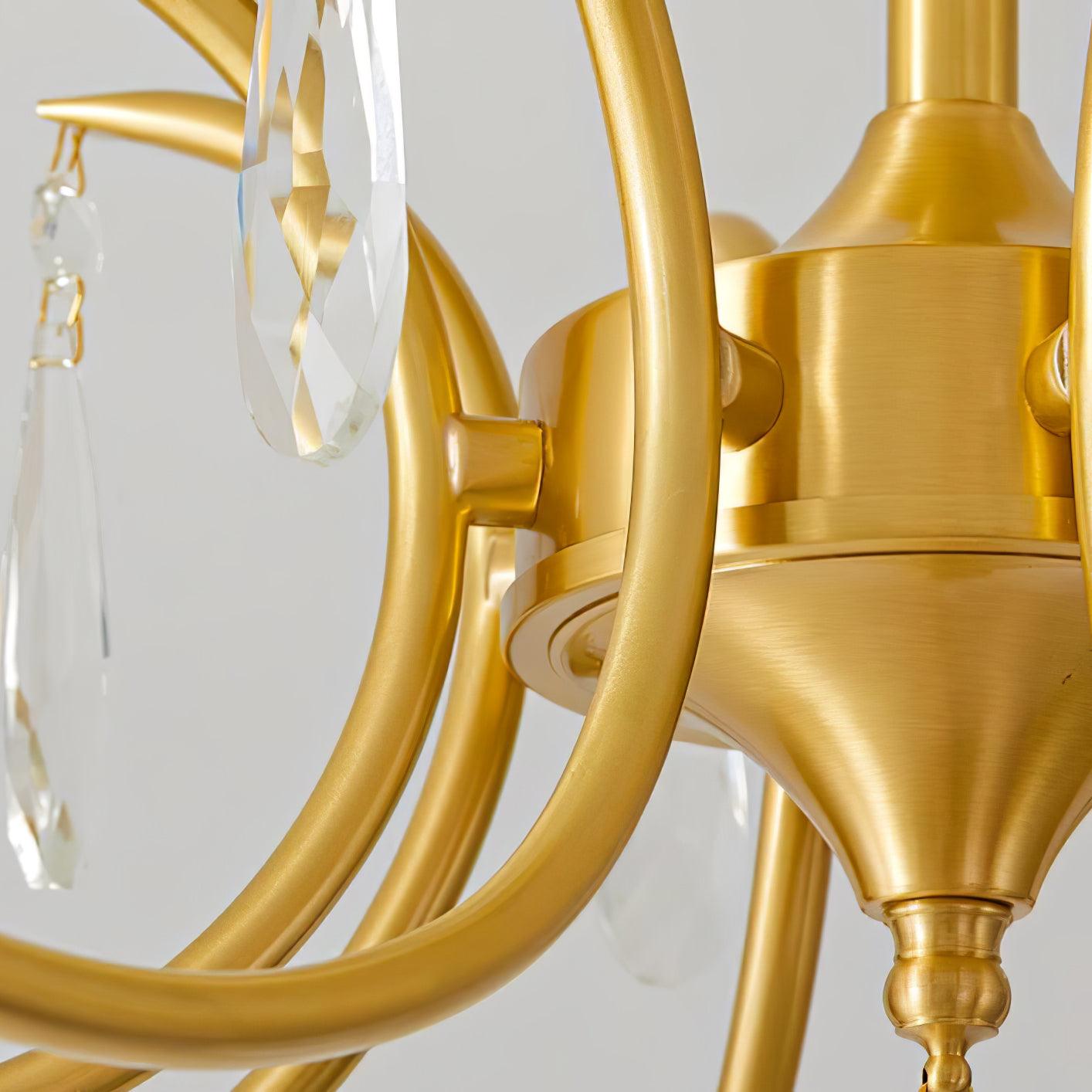 Shell Brass Ceiling Lamp - Cueteks