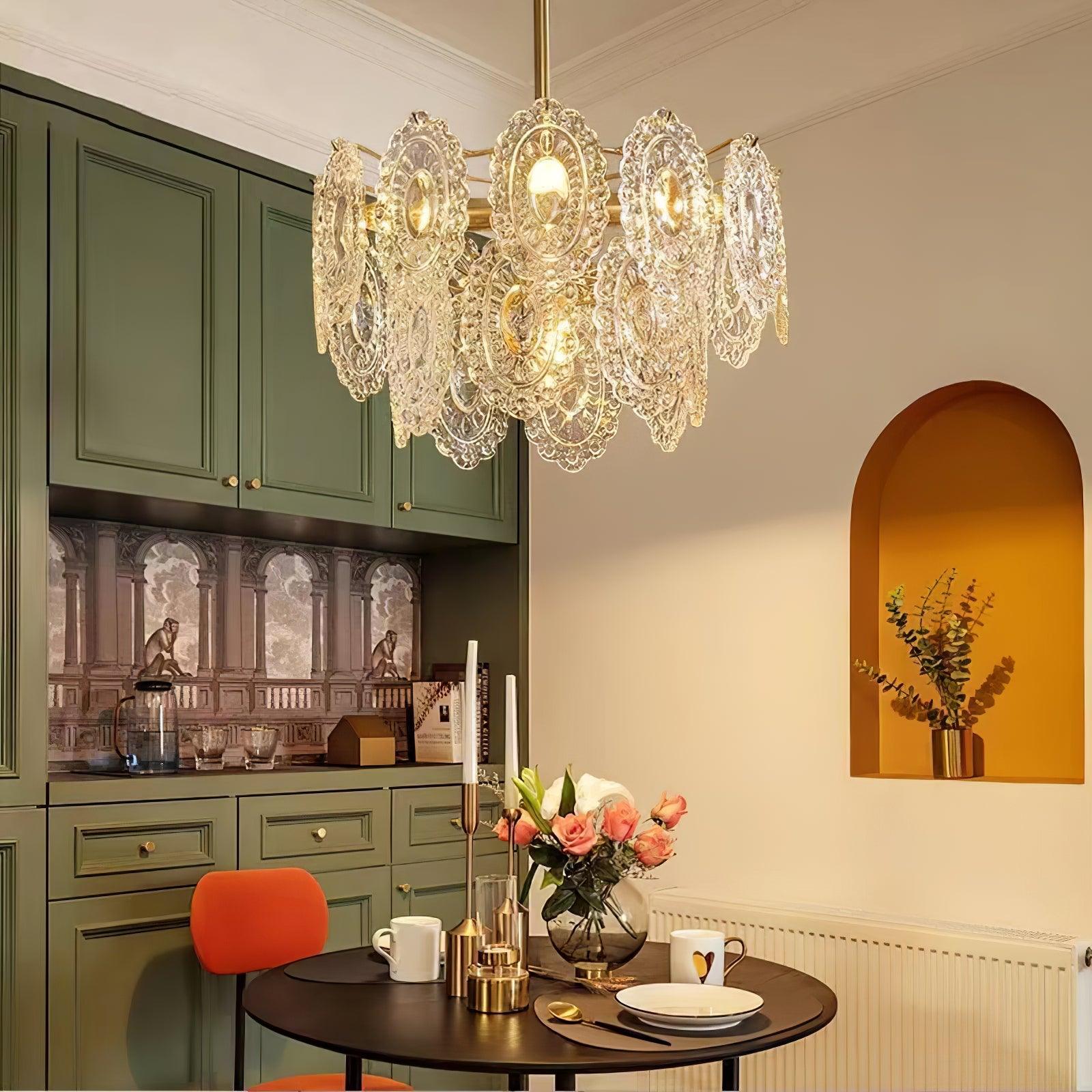 Wave Glass Chandelier - Cueteks