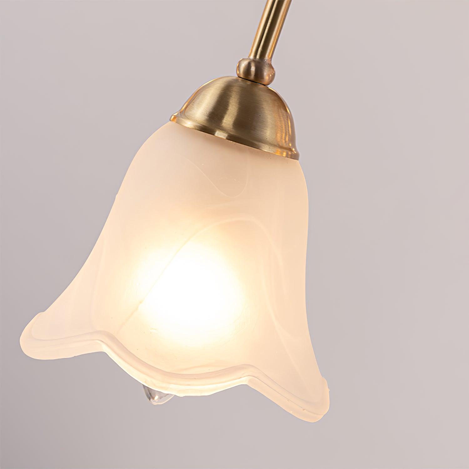 Brass Pastoral Flower Chandelier - Cueteks