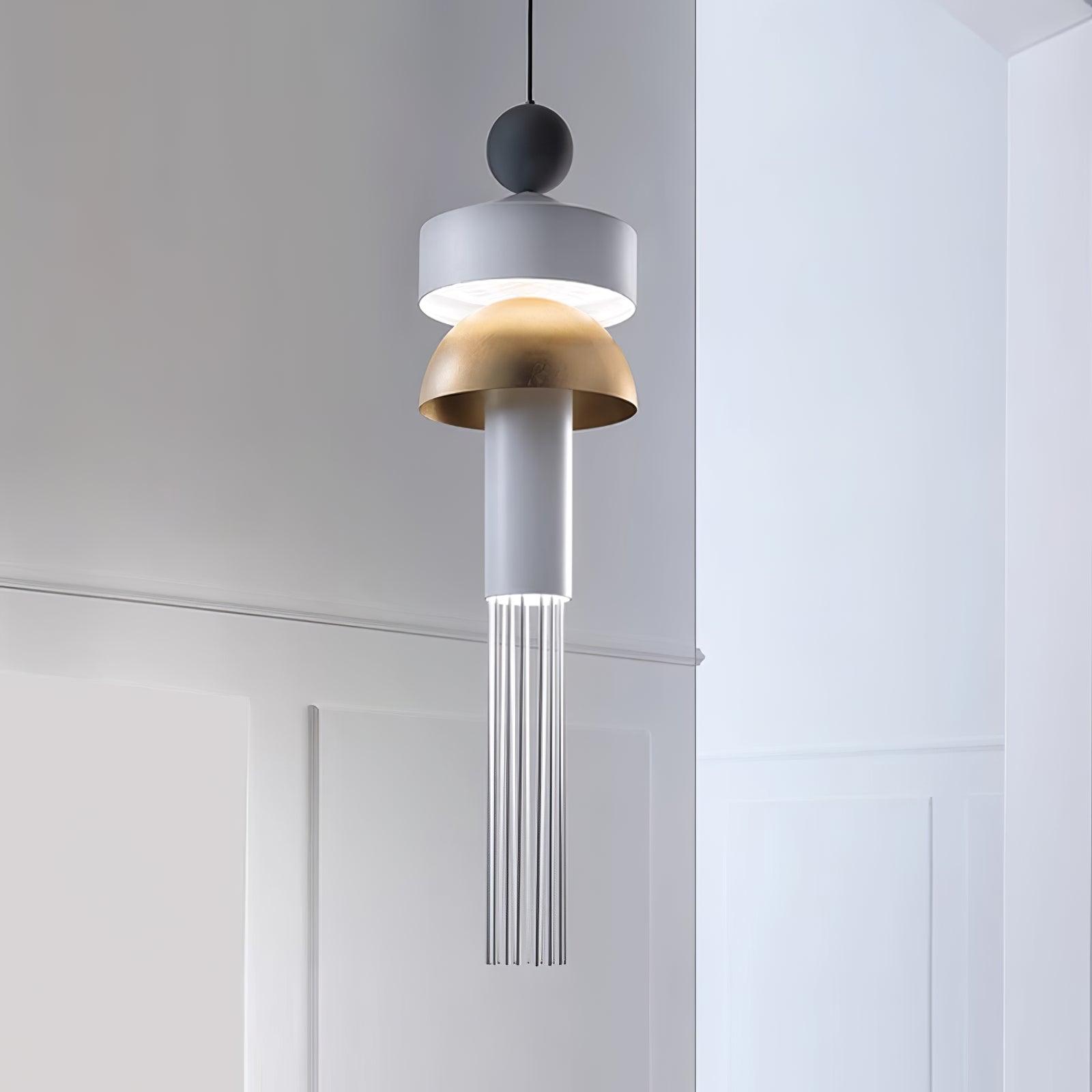 Style B Grey option with stacked upper forms and long central tube