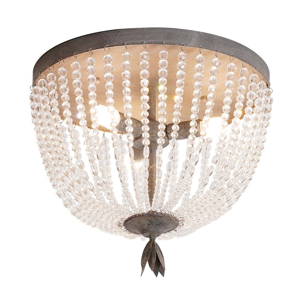 Dauphine Crystal Ceiling Light - Cueteks