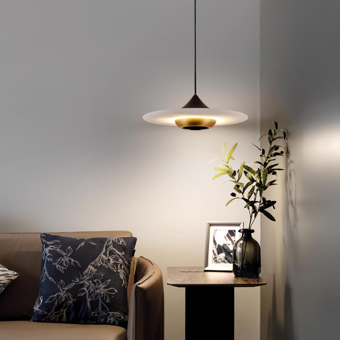 Flying Saucer Marble Pendant Lamp - Cueteks