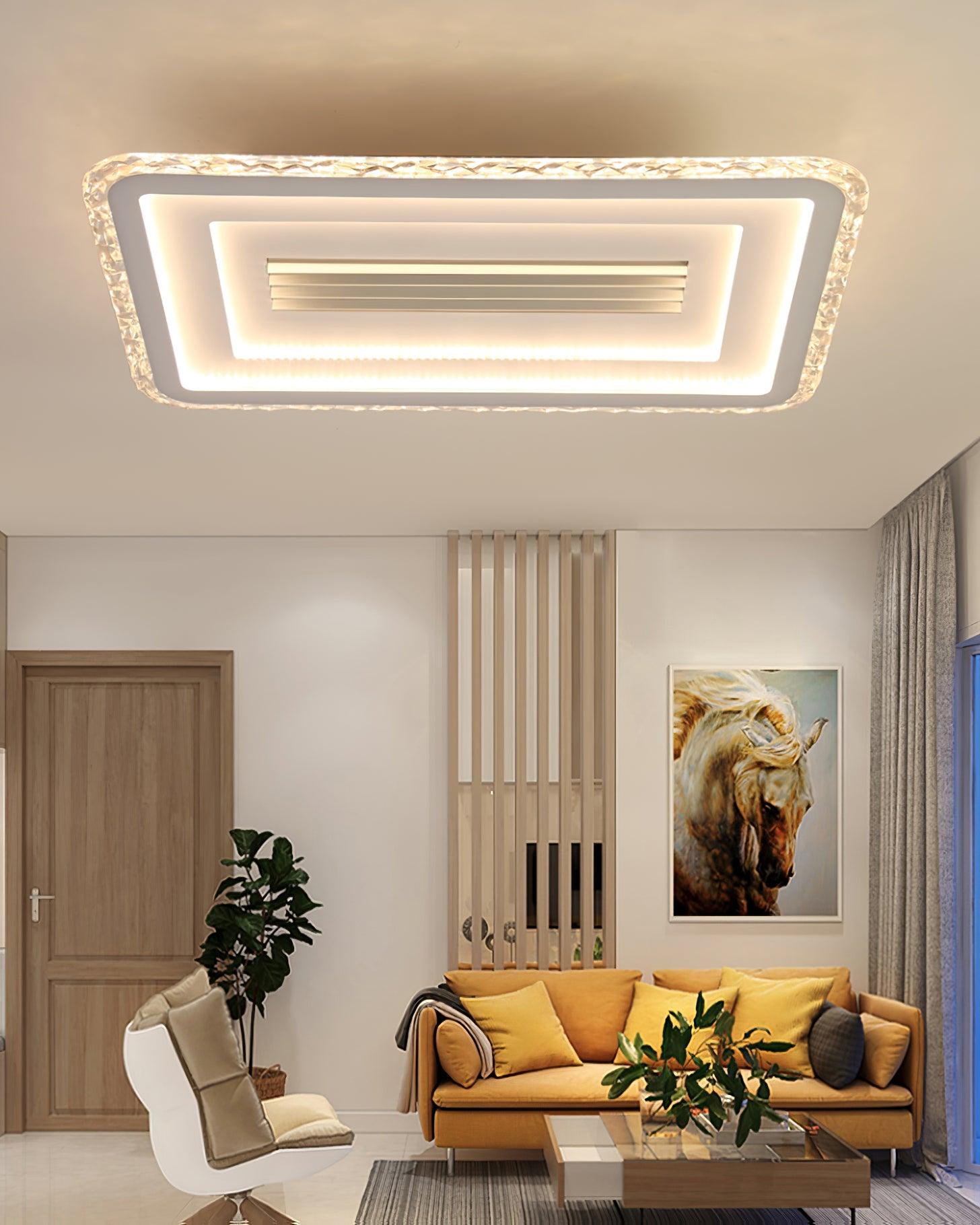 Acrylic Ultrathin Rectangle Ceiling Lamp - Cueteks