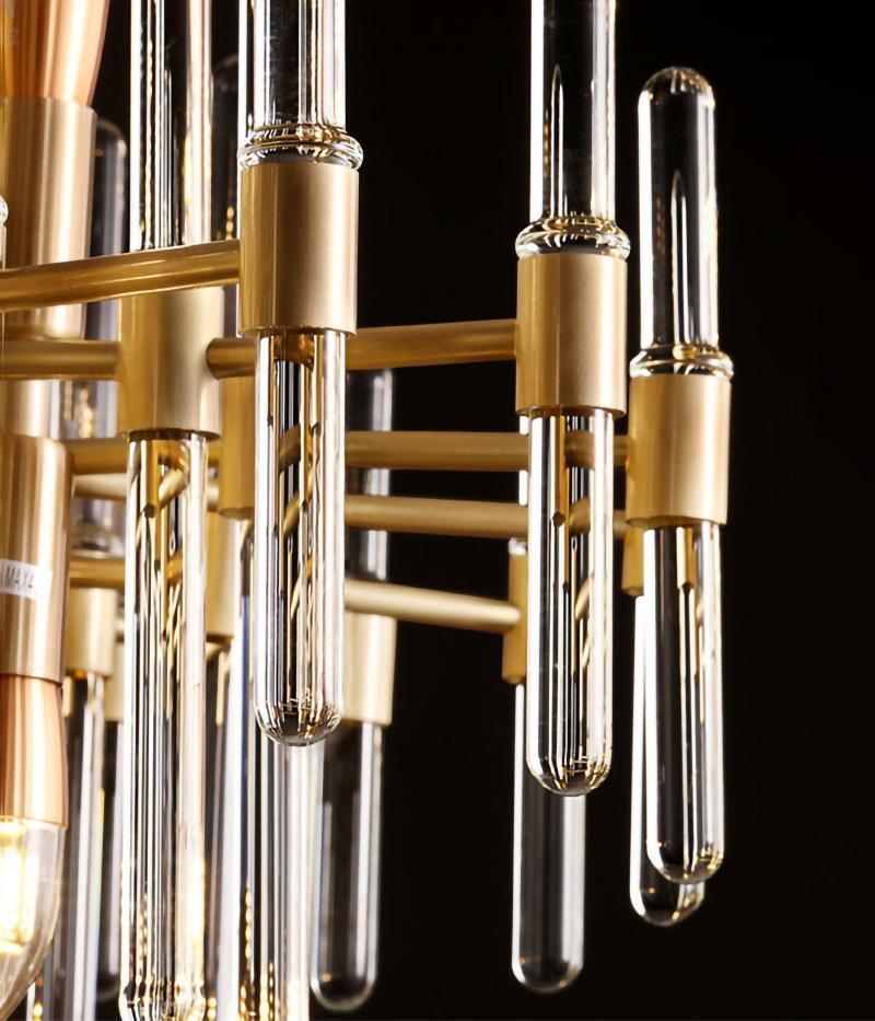 Vintage Antique Brass Chandelier - Cueteks