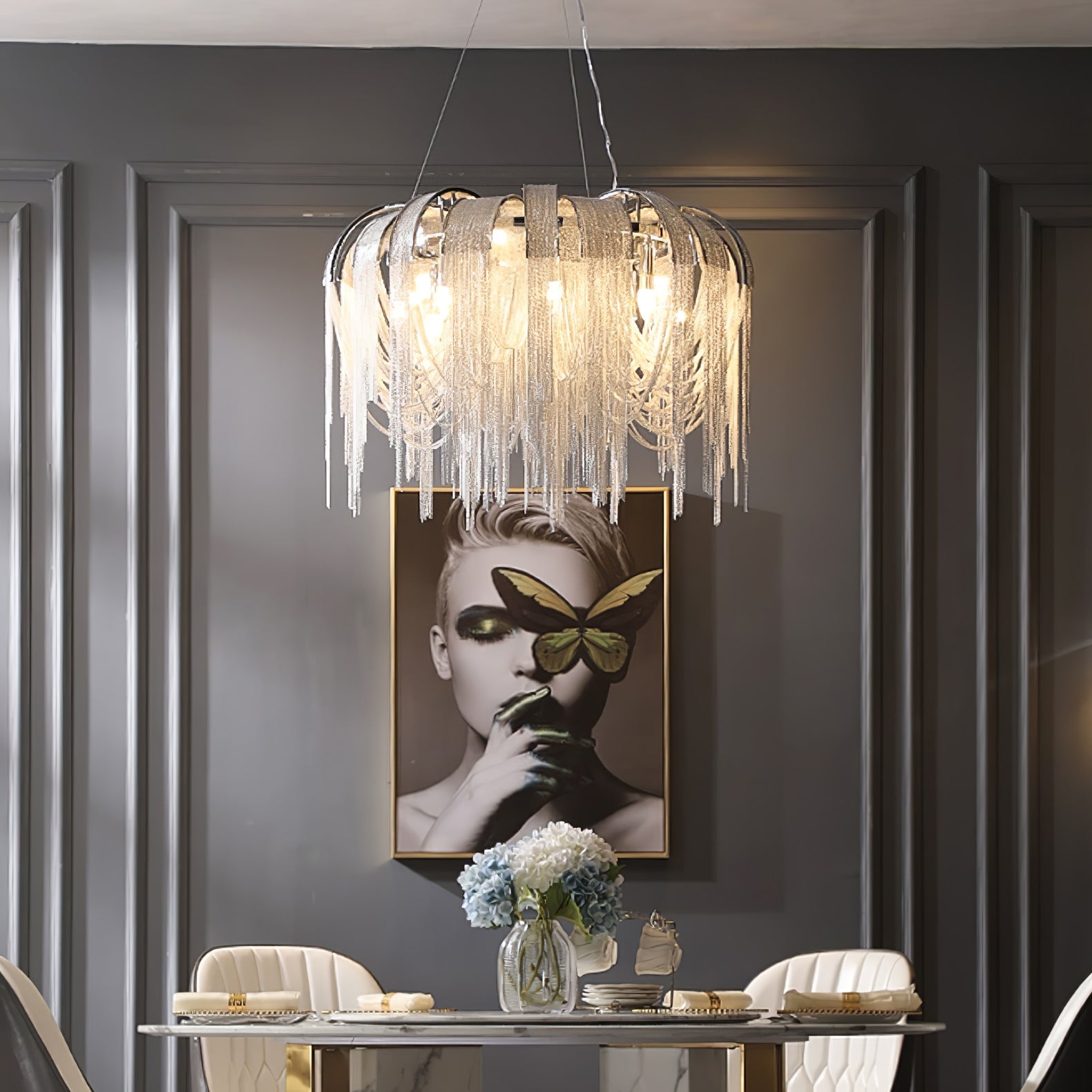 Length Chains Chandelier - Cueteks