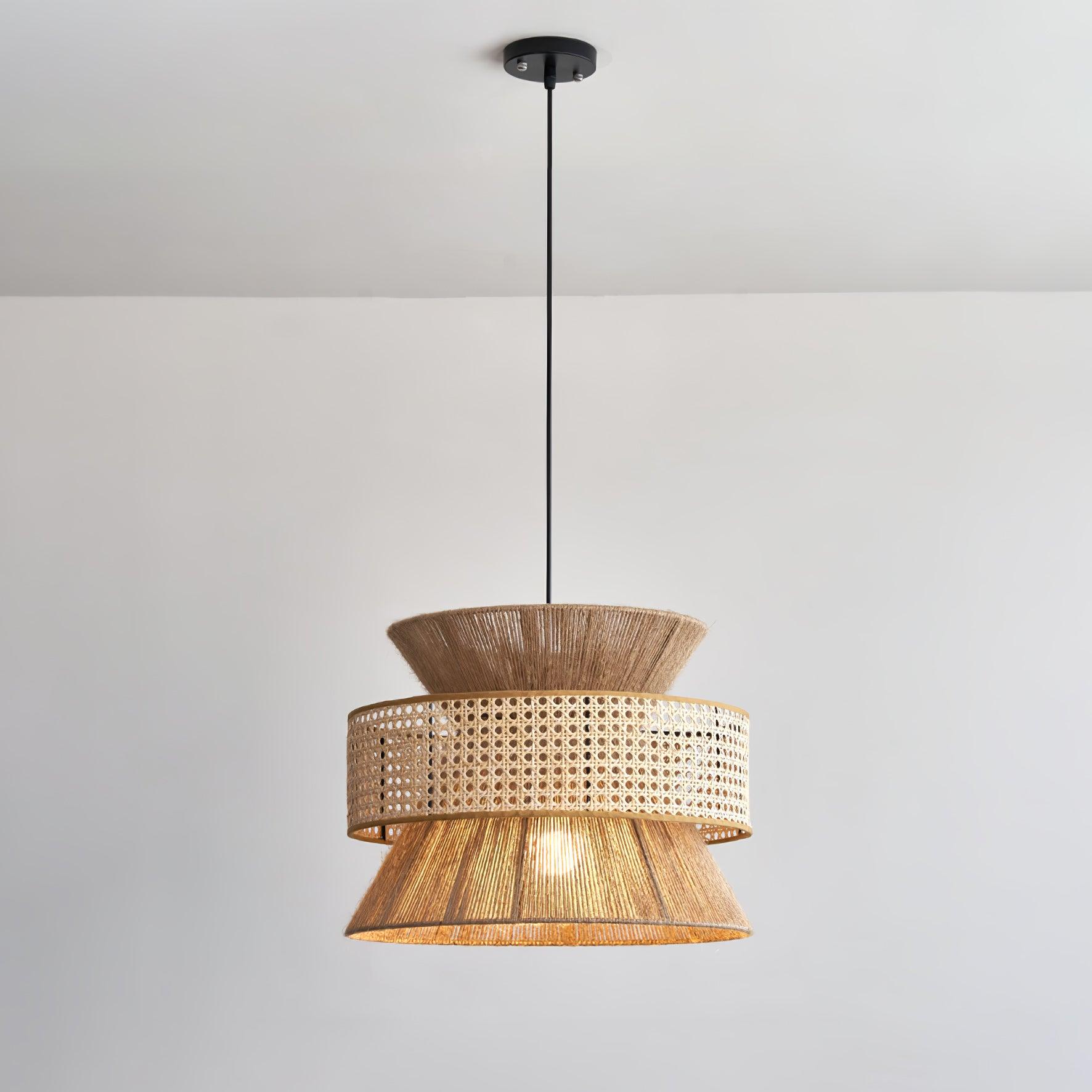 Rattan Bamboo Pendant Lamp - Cueteks
