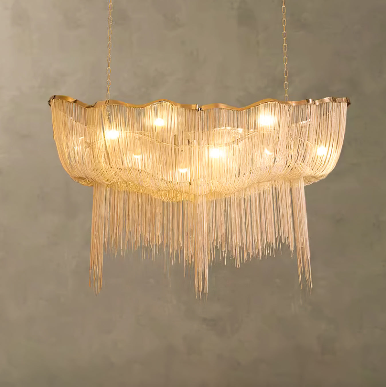 Chains Shimmering Chandelier - Cueteks