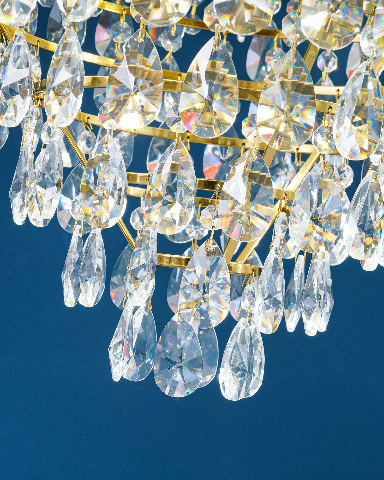 Vintage Crystal Chandelier - Cueteks
