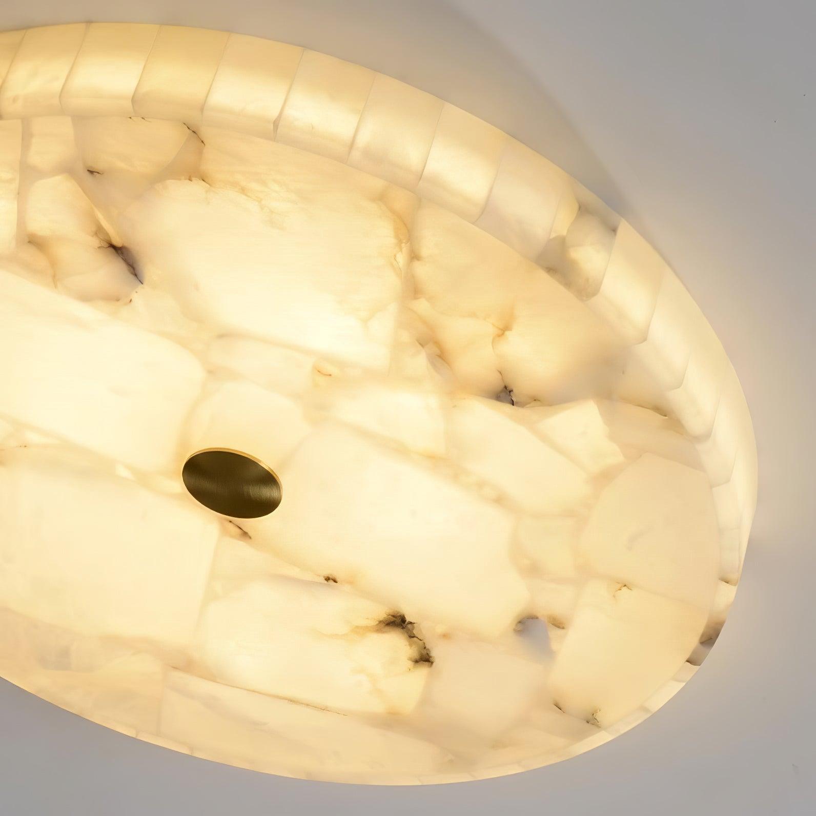 Round Alabaster Ceiling Lamp - Cueteks