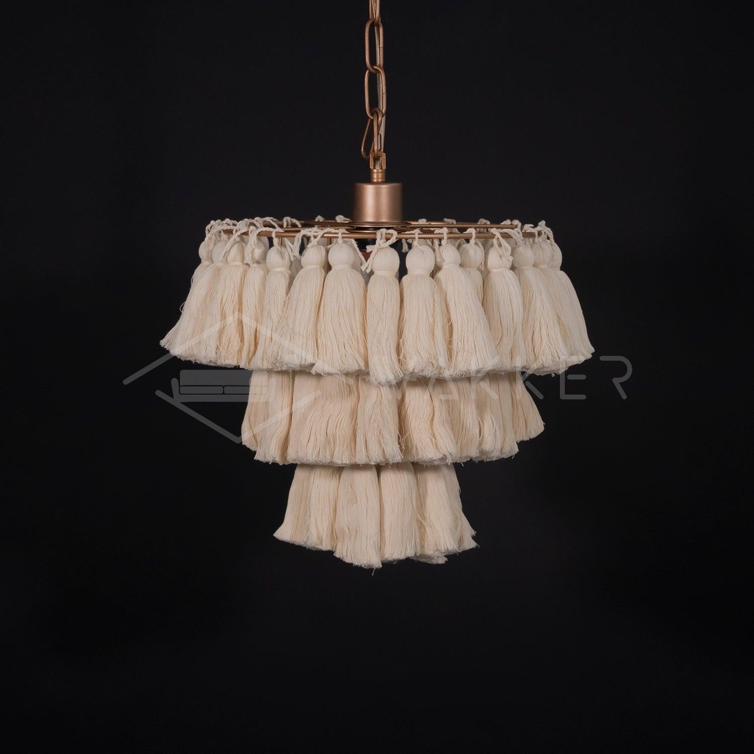 Fela Tassel Chandelier - Cueteks