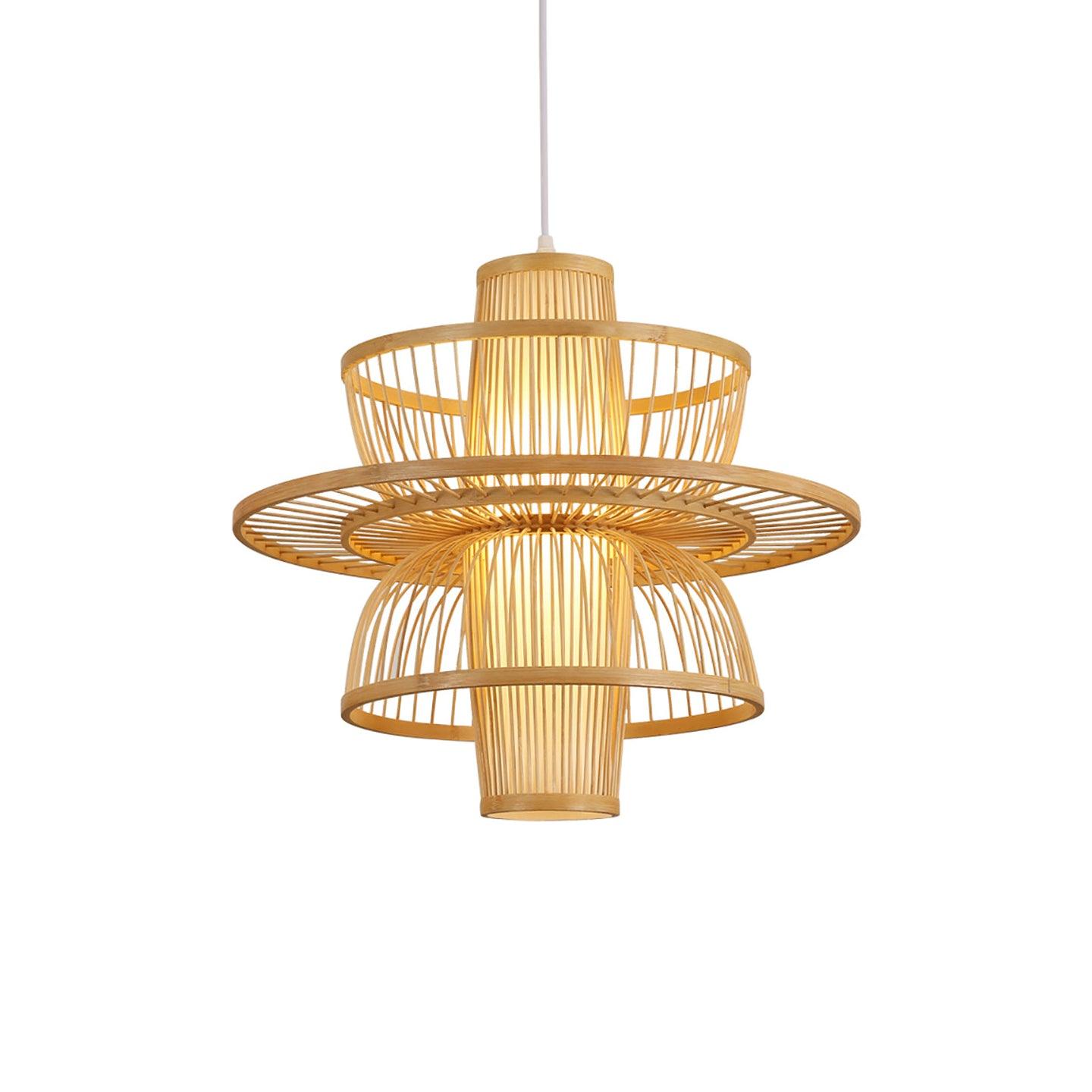 Handmade Sigyn Bamboo Pendant Lamp - Cueteks