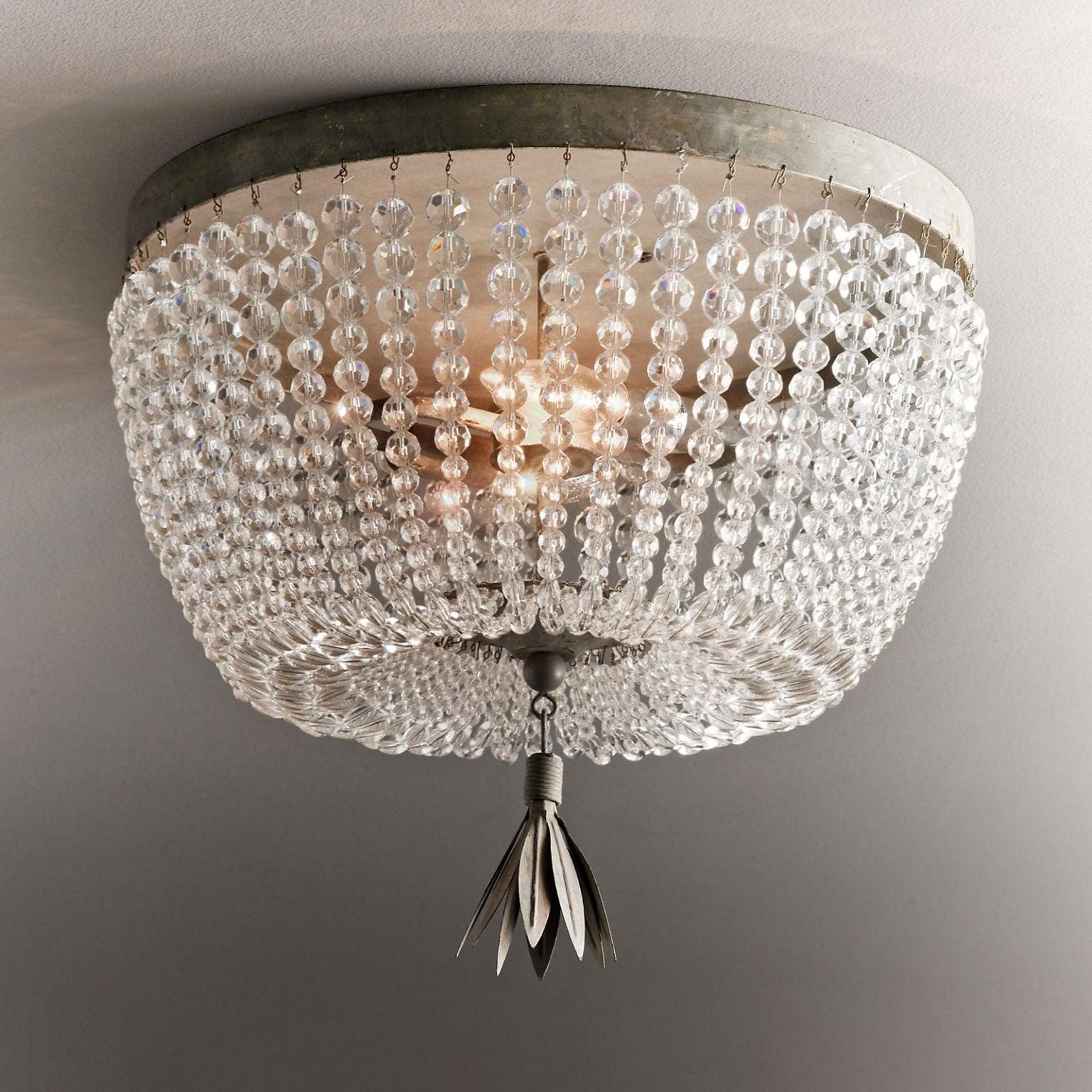 Dauphine Crystal Ceiling Light - Cueteks
