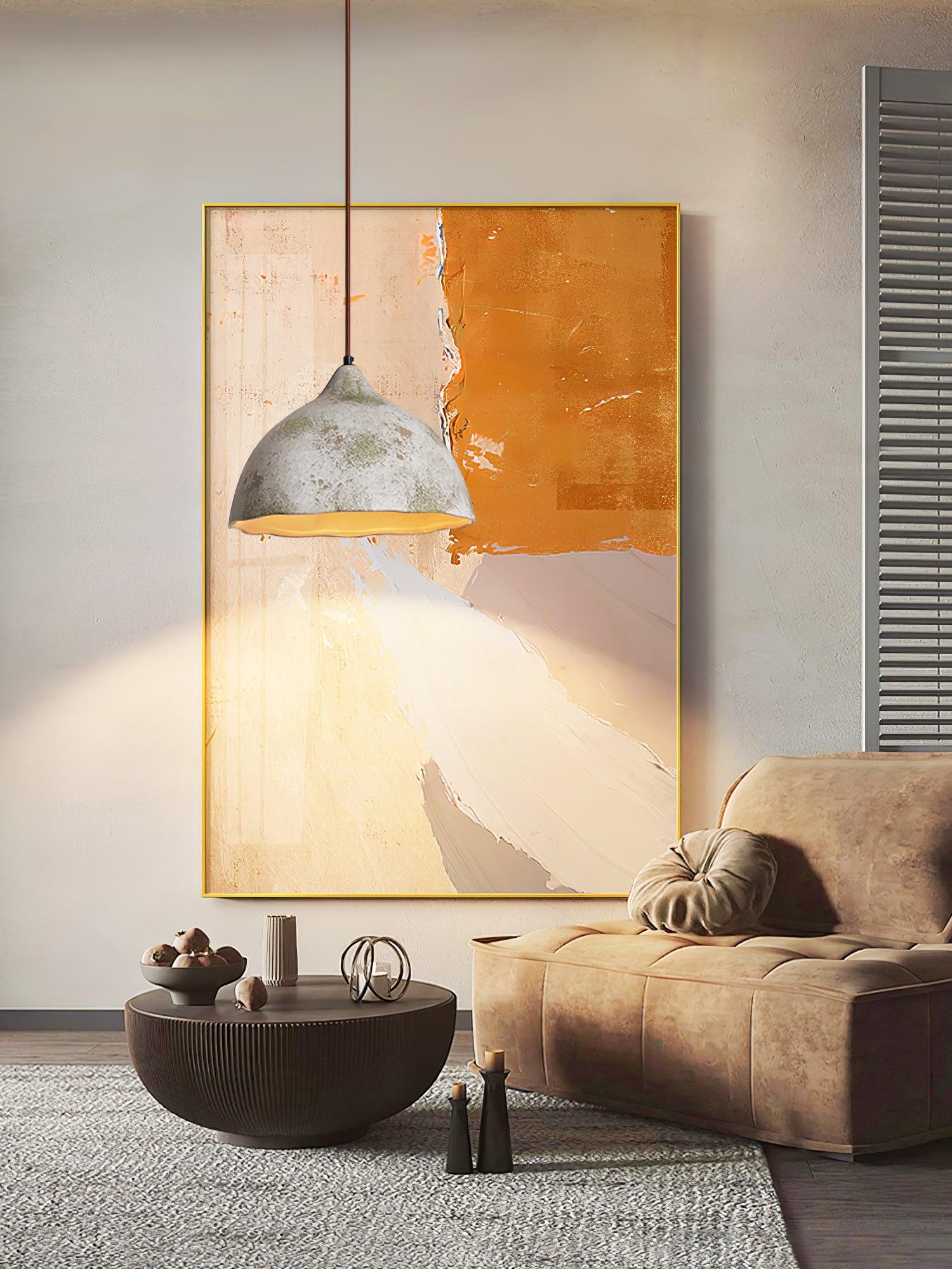 Pear Shape Ceramic Pendant Light - Cueteks