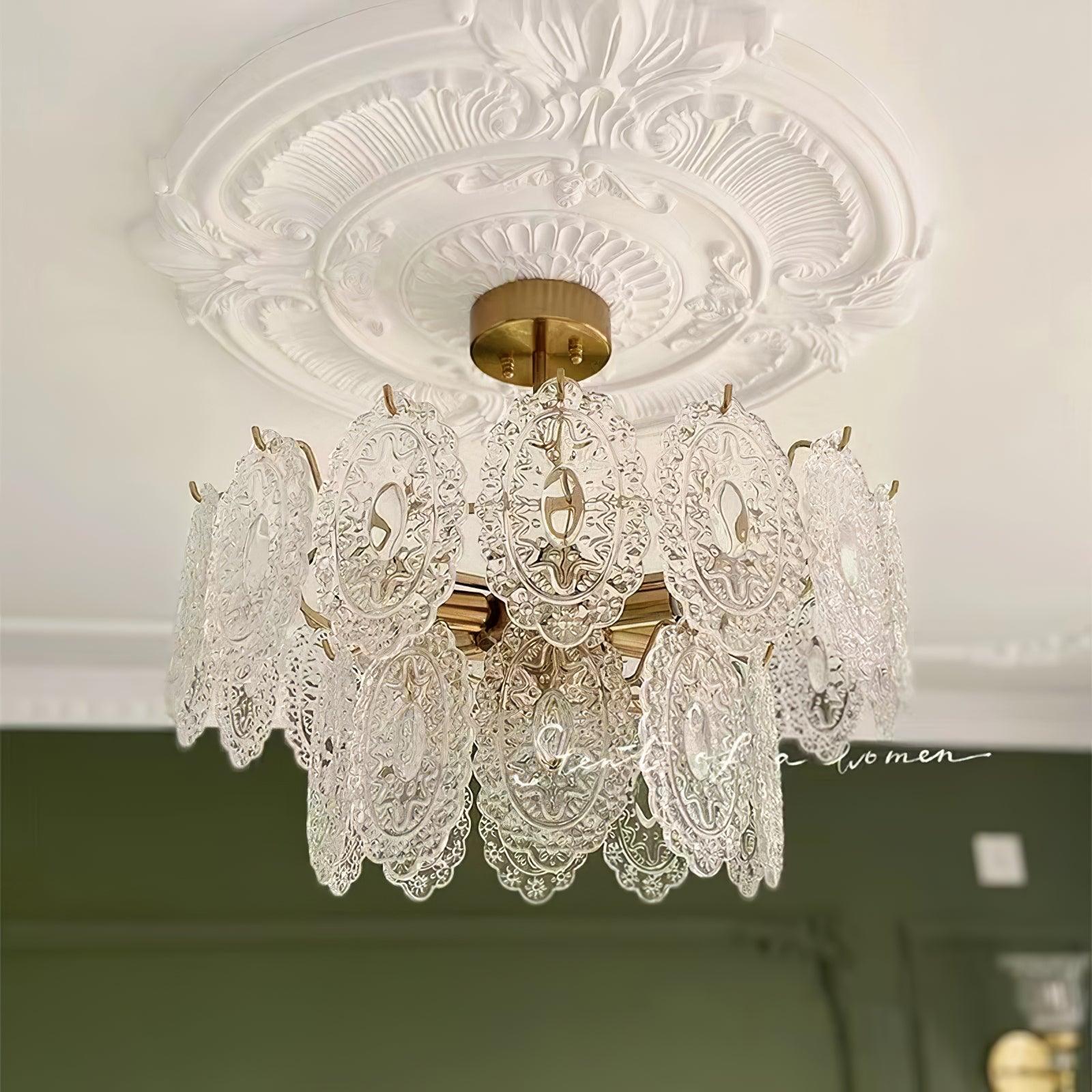 Wave Glass Chandelier - Cueteks