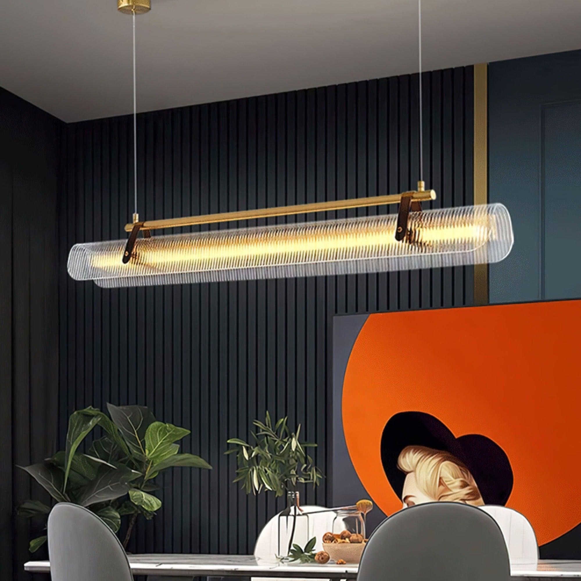 Acrylic Linear Chandelier - Cueteks