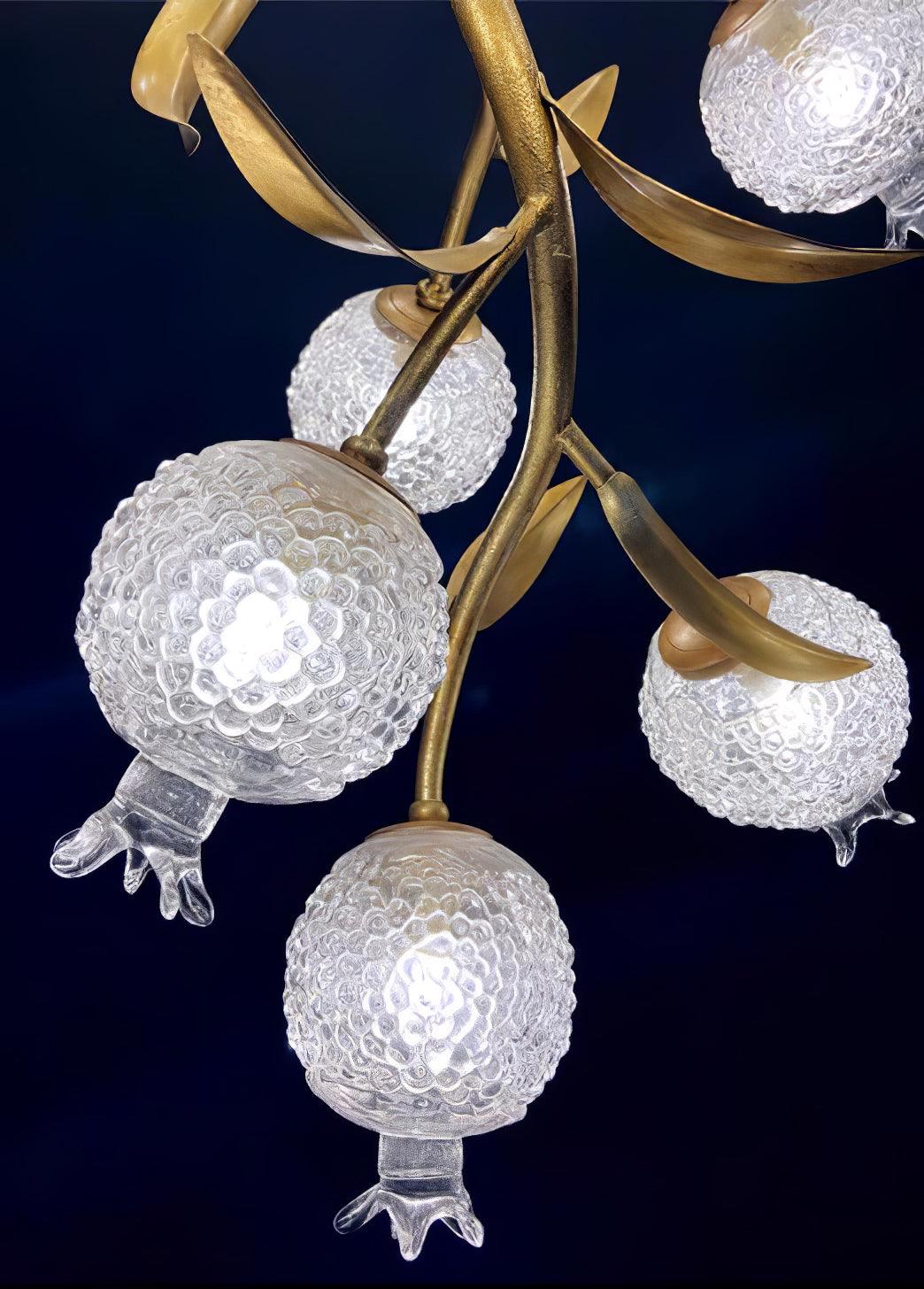 Pomegranate Brass Ceiling Lamp - Cueteks