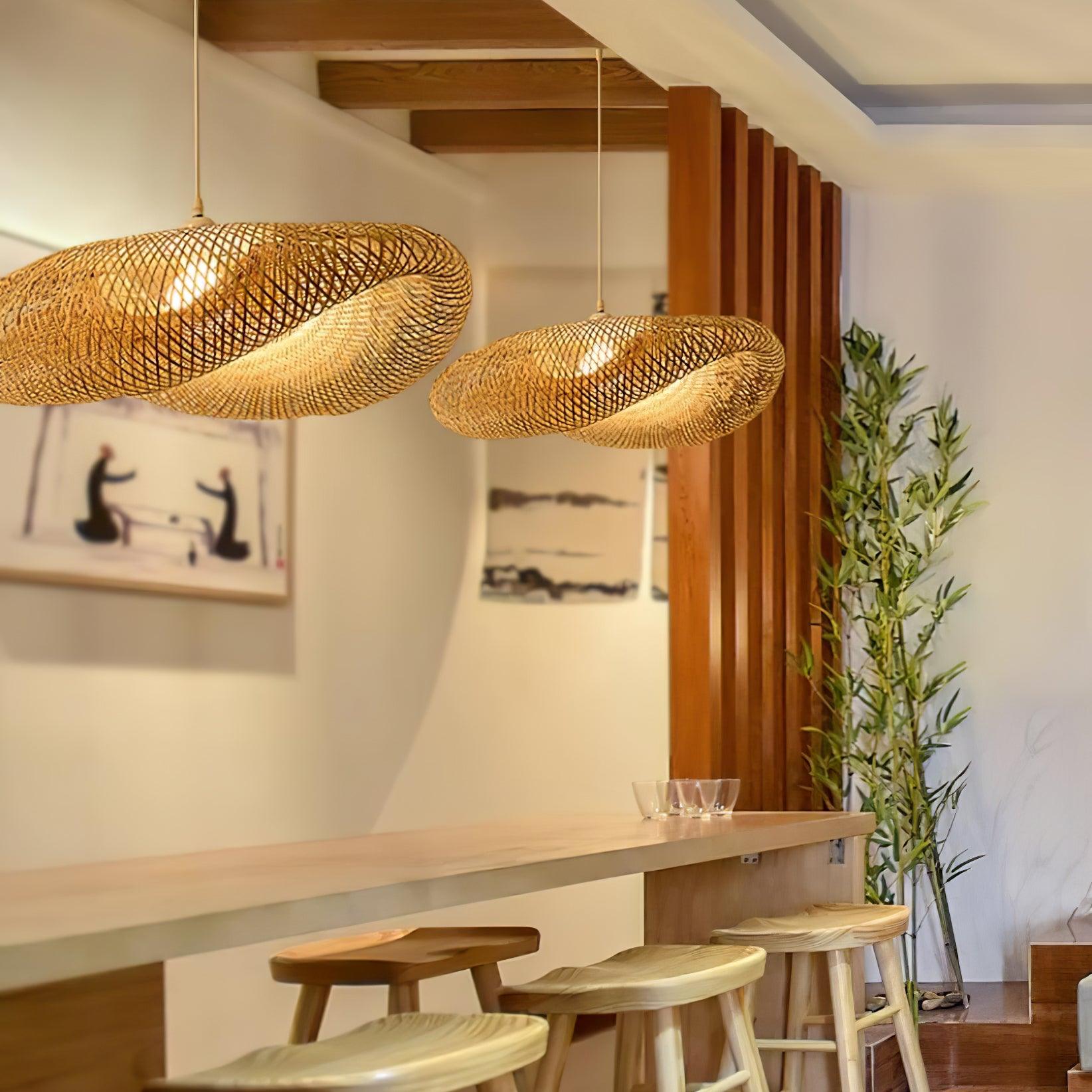 Bamboo Weaving Pendant Lamp - Cueteks