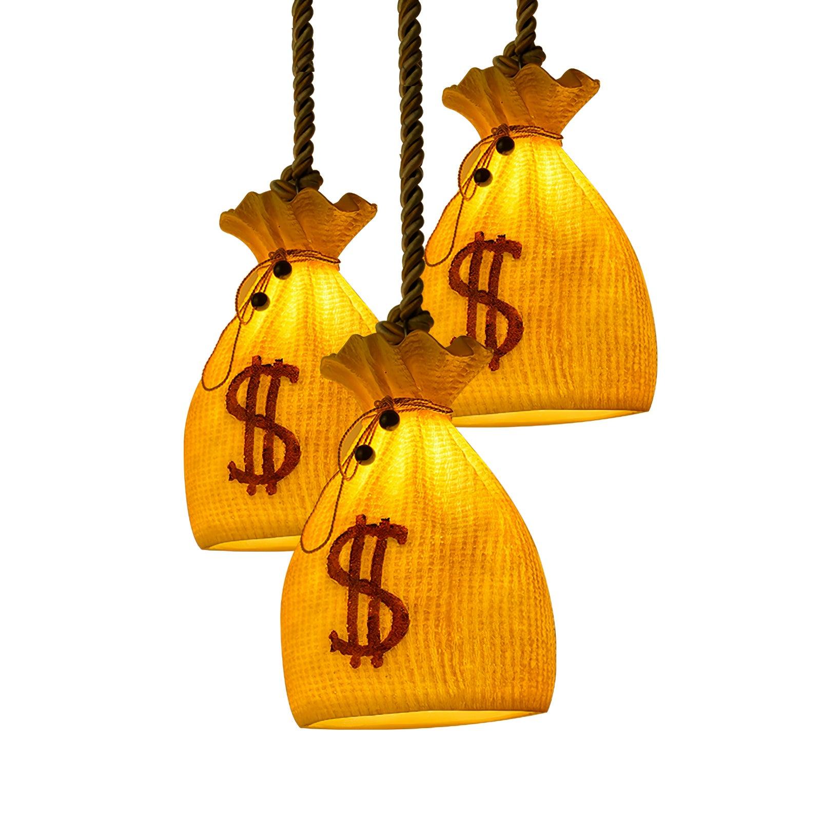 Prosperity Pouch Resin Pendant Lamp - Cueteks