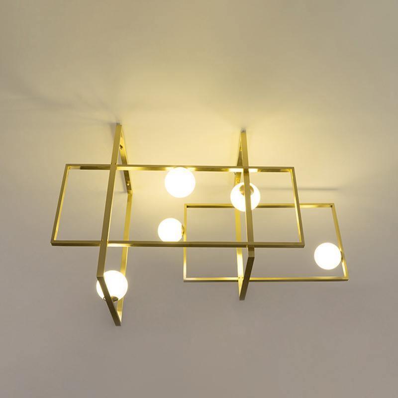 Mondrian Glass Ceiling Light - Cueteks