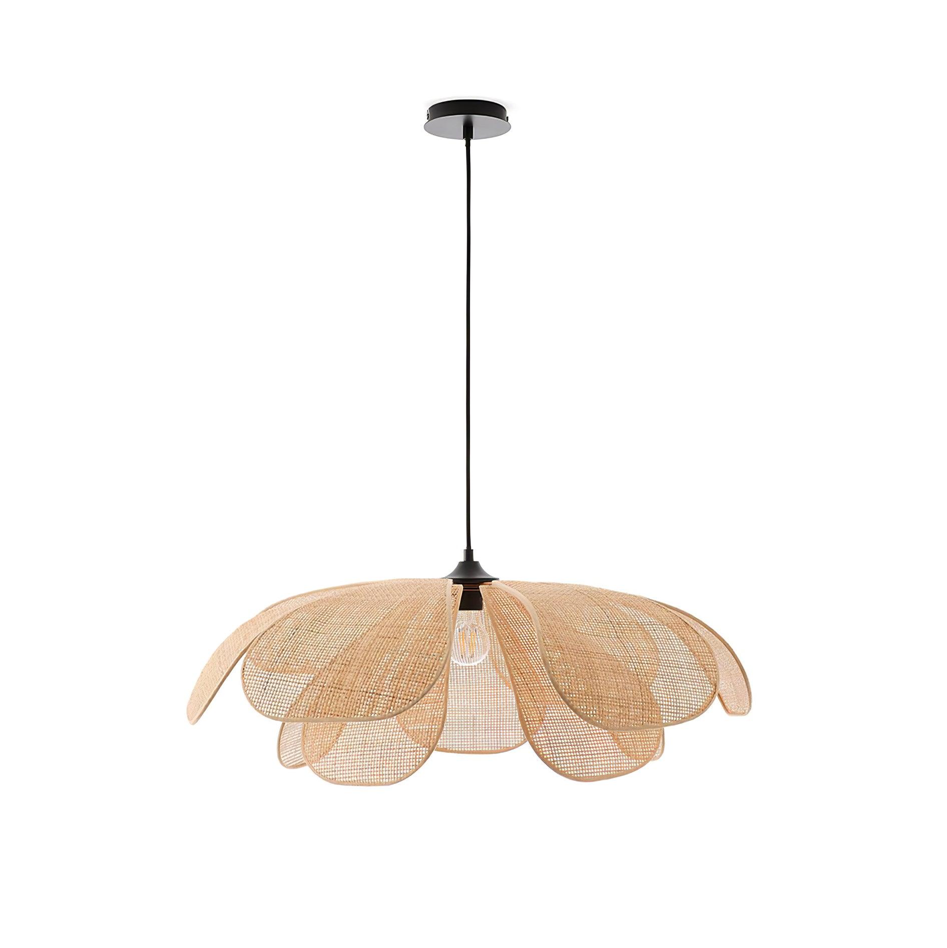 Rattan Petal Pendant Lamp - Cueteks