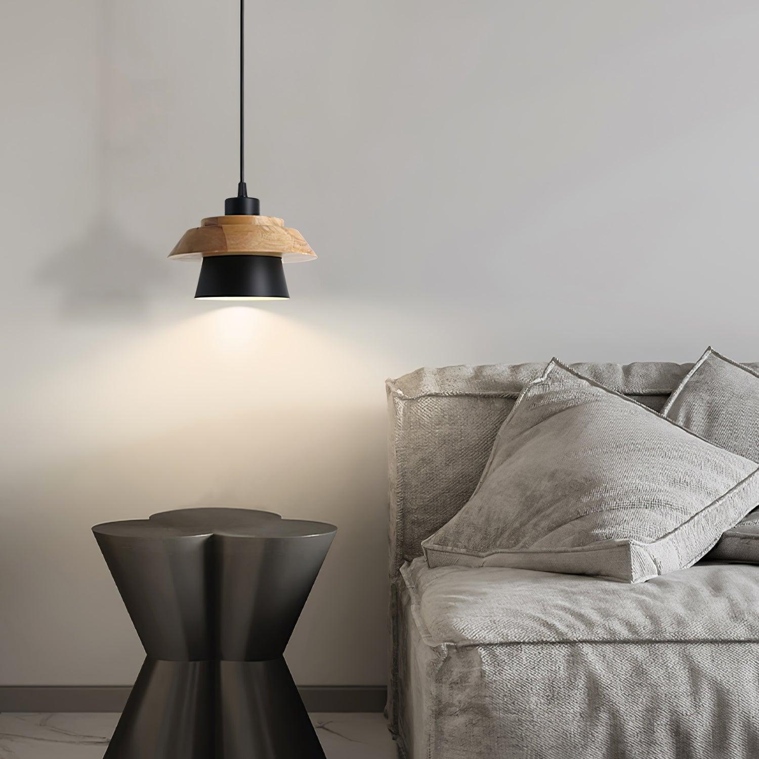 Stone Wood Pendant Lamp - Cueteks