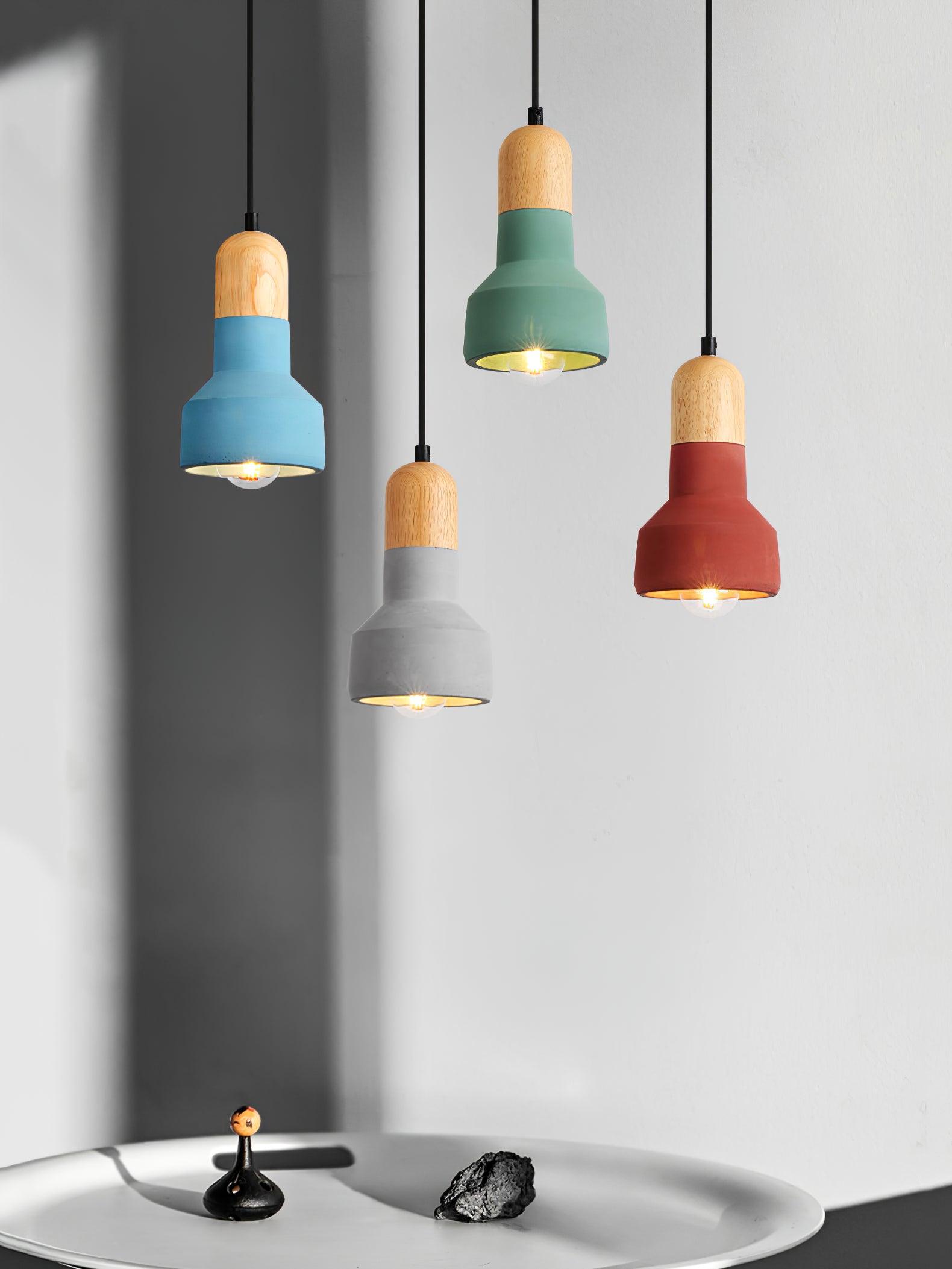 Nessa Wood Pendant Light - Cueteks